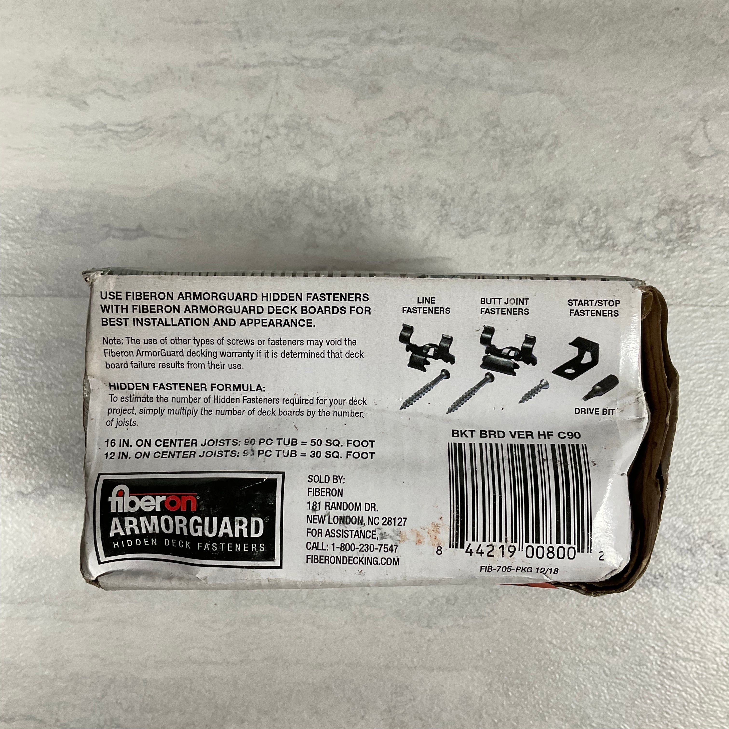 Fiberon Hidden Deck Fastener Kit