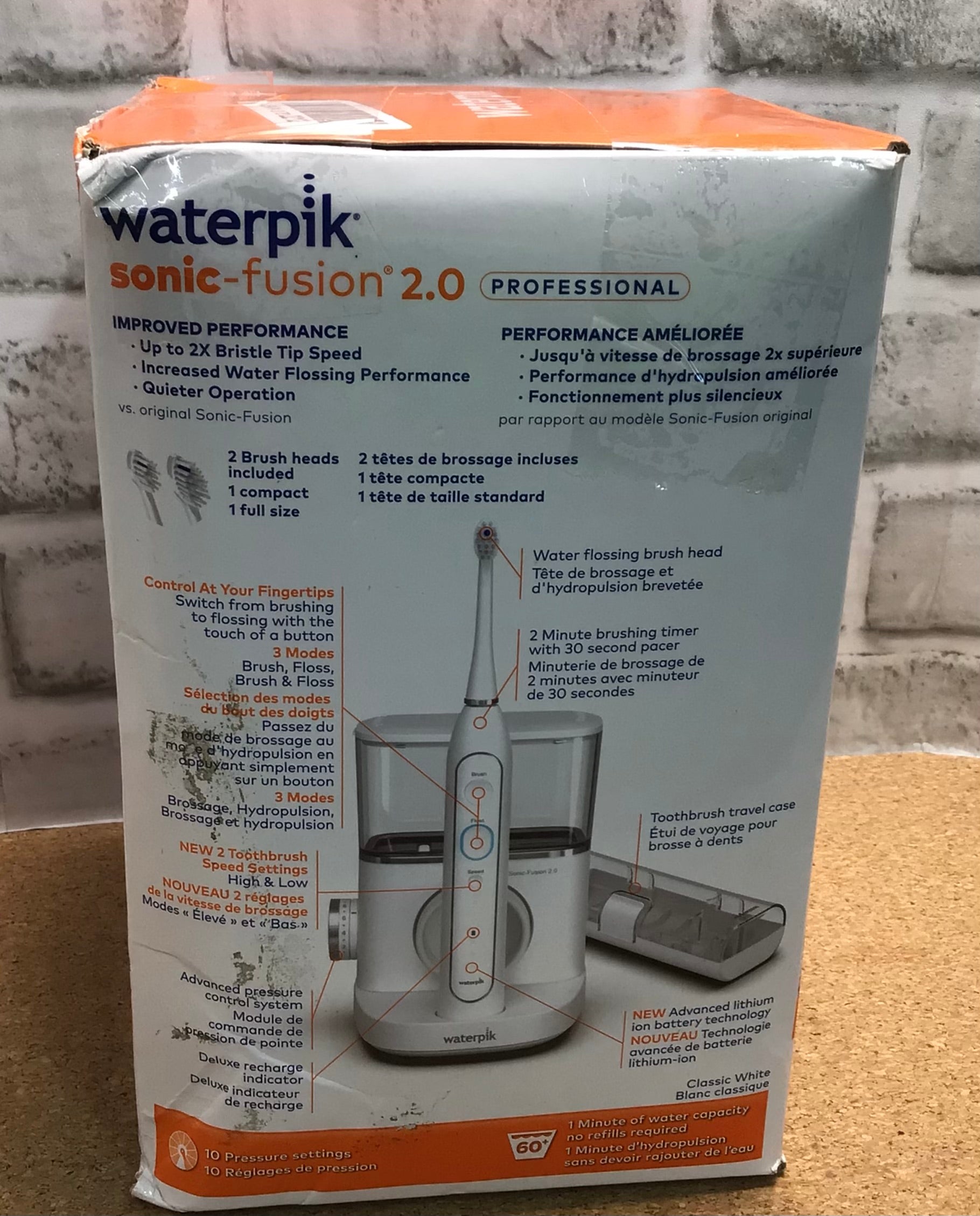 Waterpik Sonic-Fusion 2.0 Professional  Electric Toothbrush and Water Flosser (7901011476718)