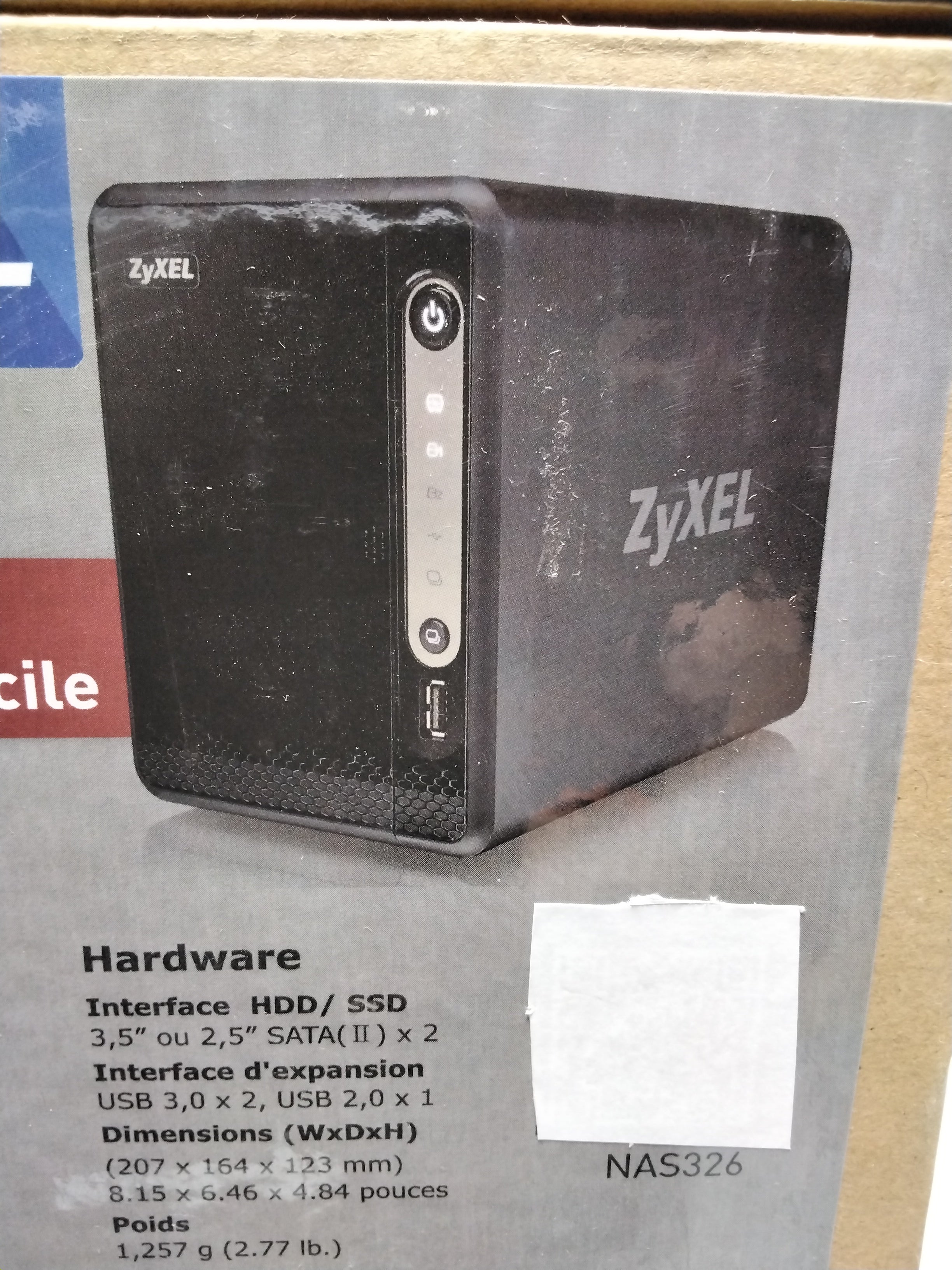 Zyxel Personal Cloud Storage [2-Bay] for Home, Disks not Included [NAS326] (7761829626094)