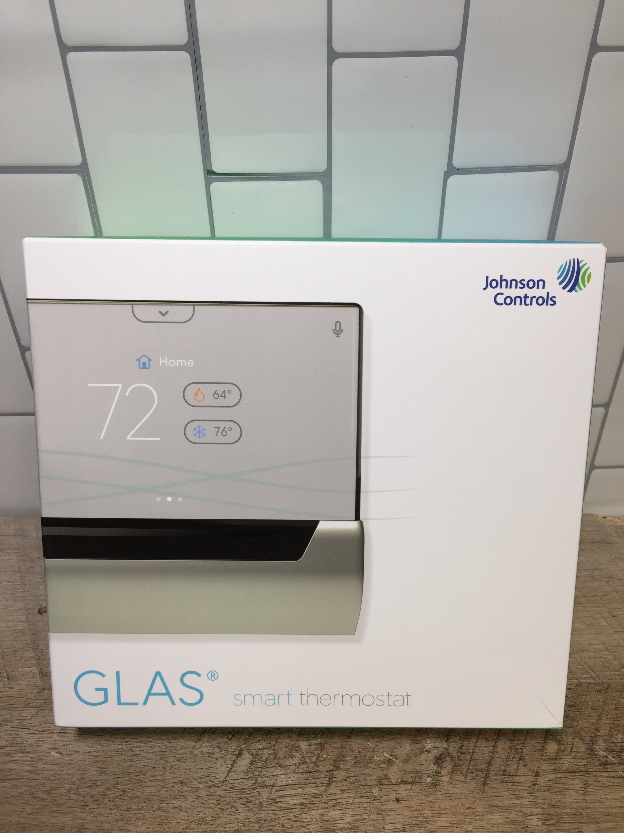GLAS Smart Thermostat by Johnson Controls, Translucent OLED Touchscreen (7342139015406)
