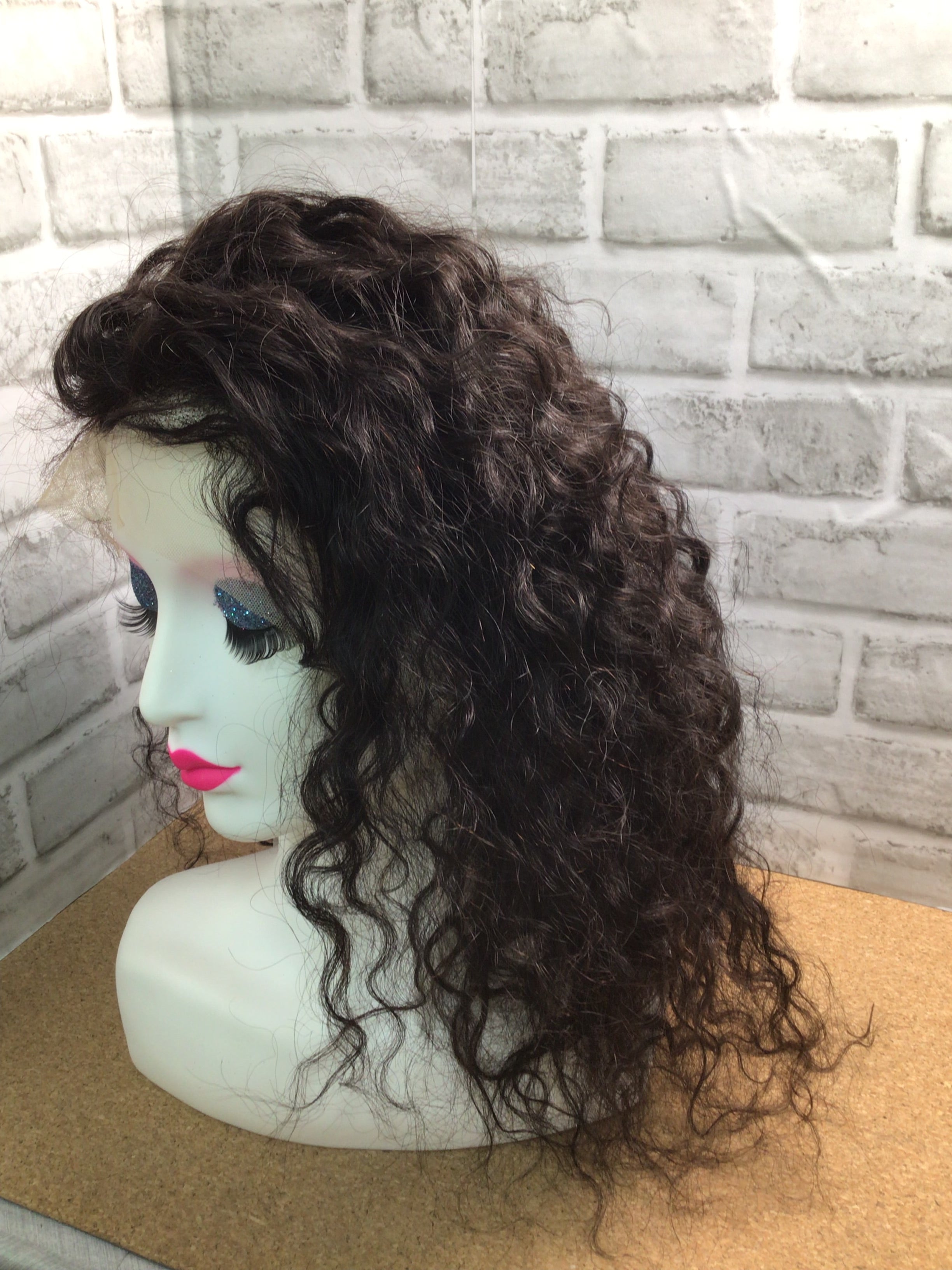 Water Wave  Brazilin 100% Human Hair Wig, (7897468862702)