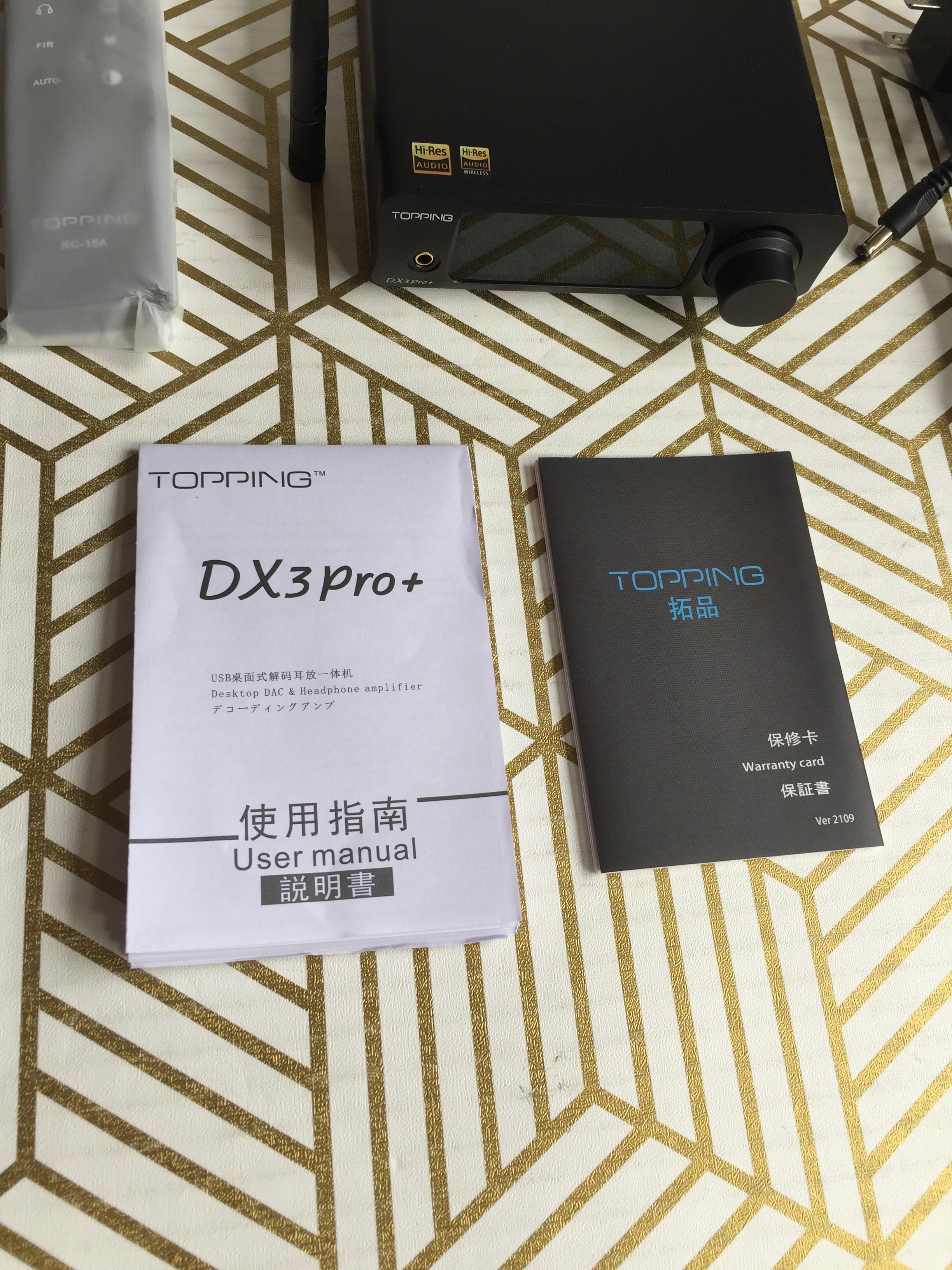 Topping DX3 Pro+ ES9038Q2M Bluetooth Audio Decoder Headphone Amplifier (8045978910958)
