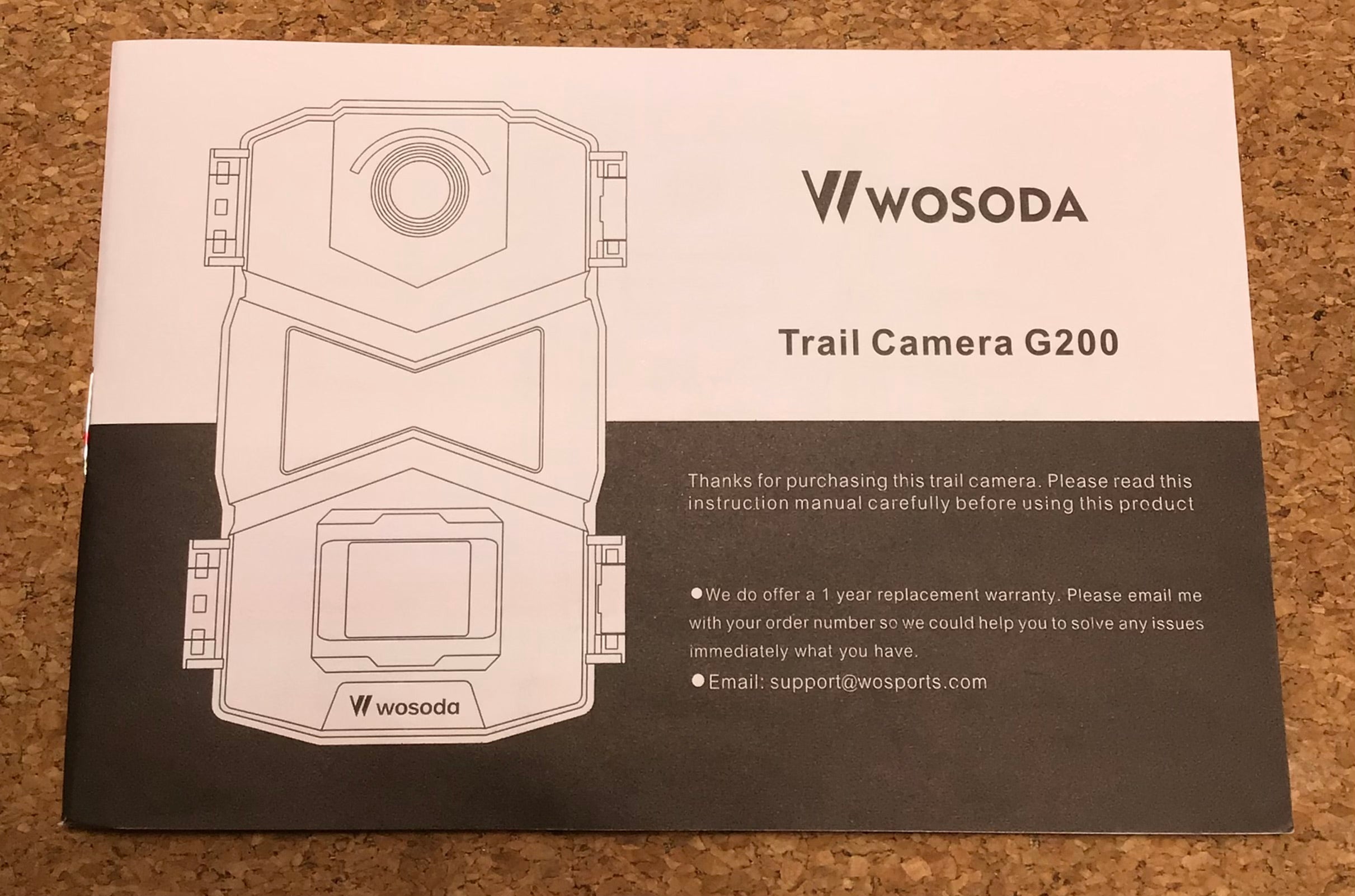 WOSODA 2 Pack/Trail Game Camera, Hunting Scouting/Night Vision G200 (7902519918830)