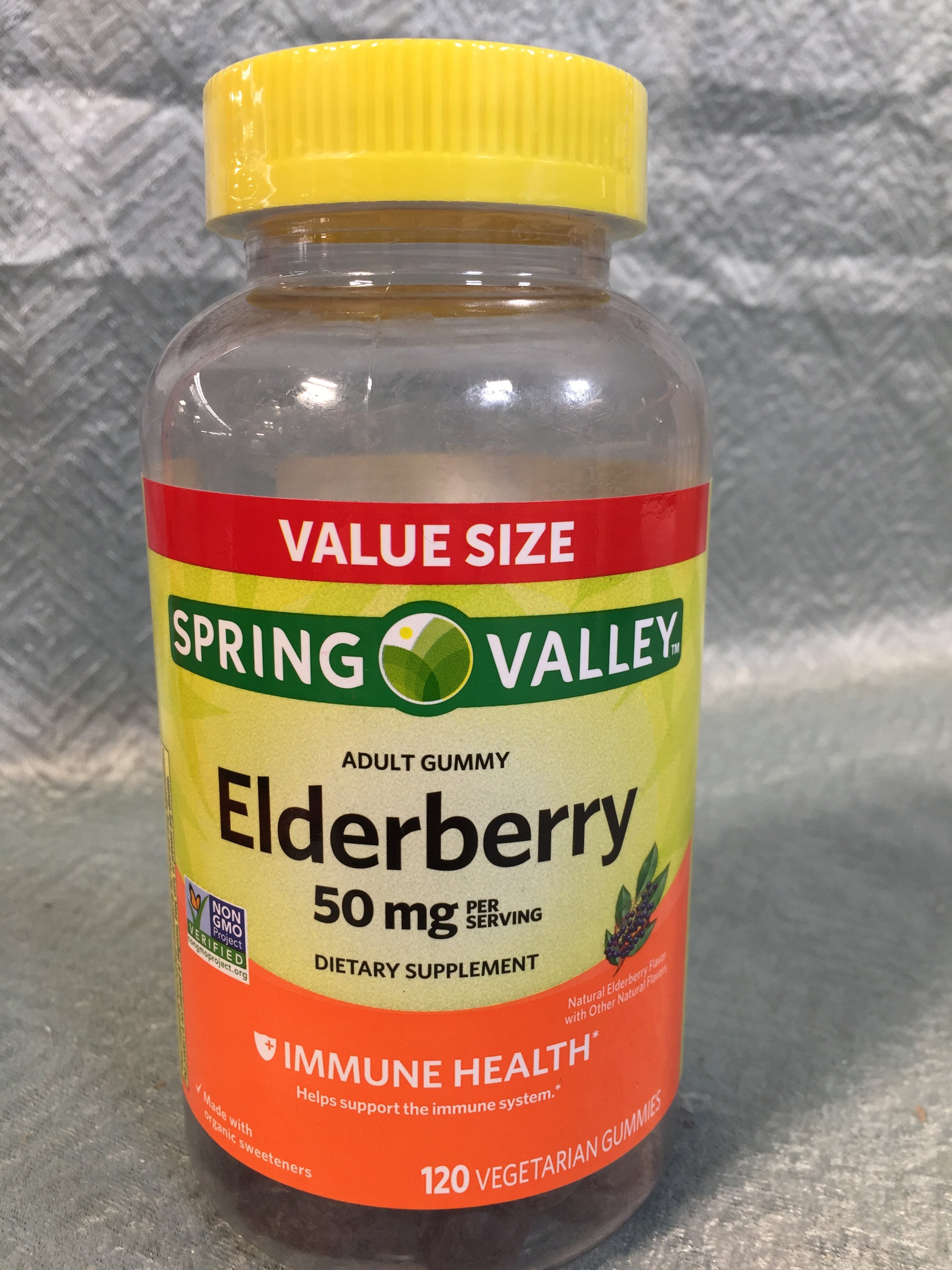 Spring Valley Elderberry Immune Health 120 Vegetarian Gummies (7593012003054)