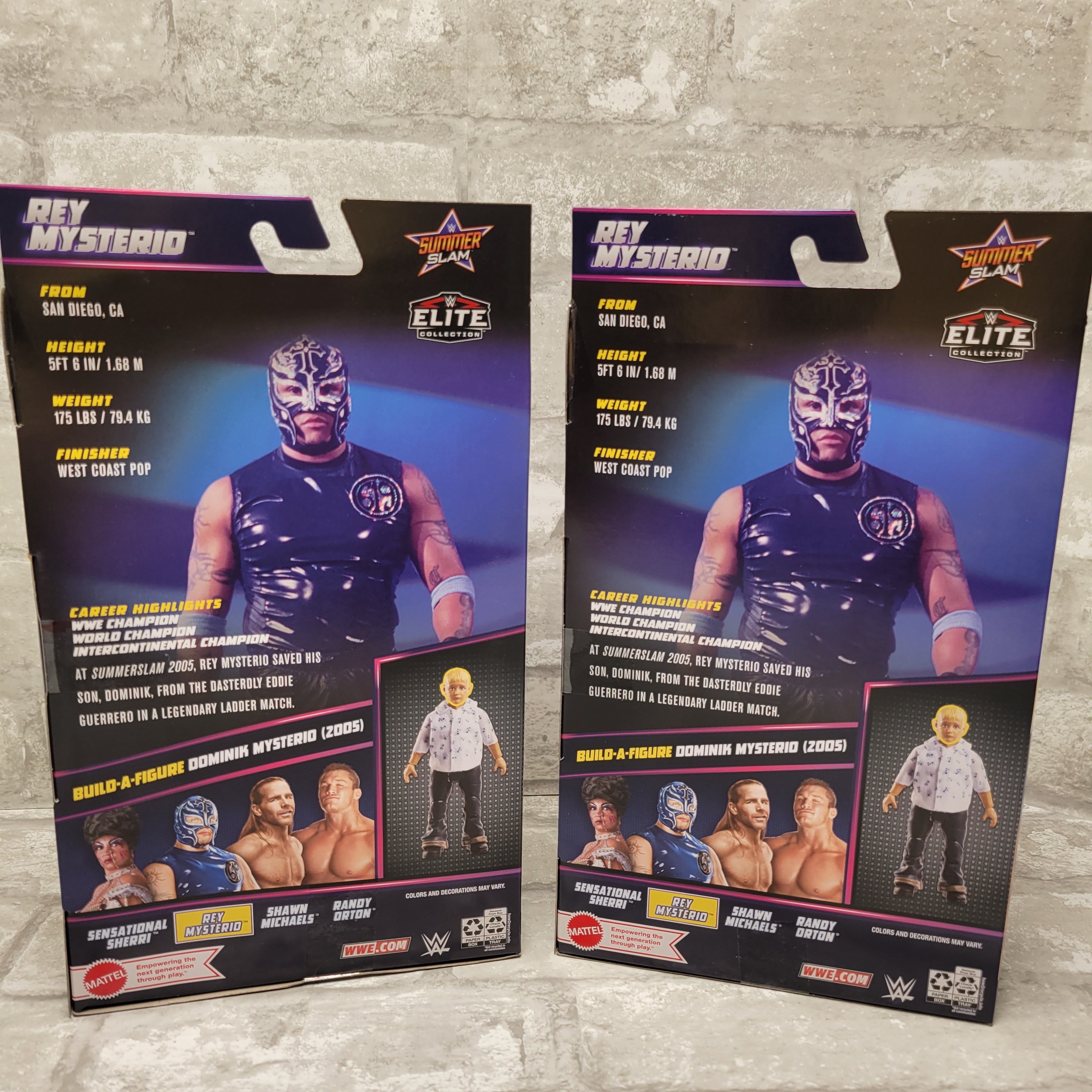 (2) WWE Rey Mysterio SummerSlam Elite Collection Action Figure (7941878710510)