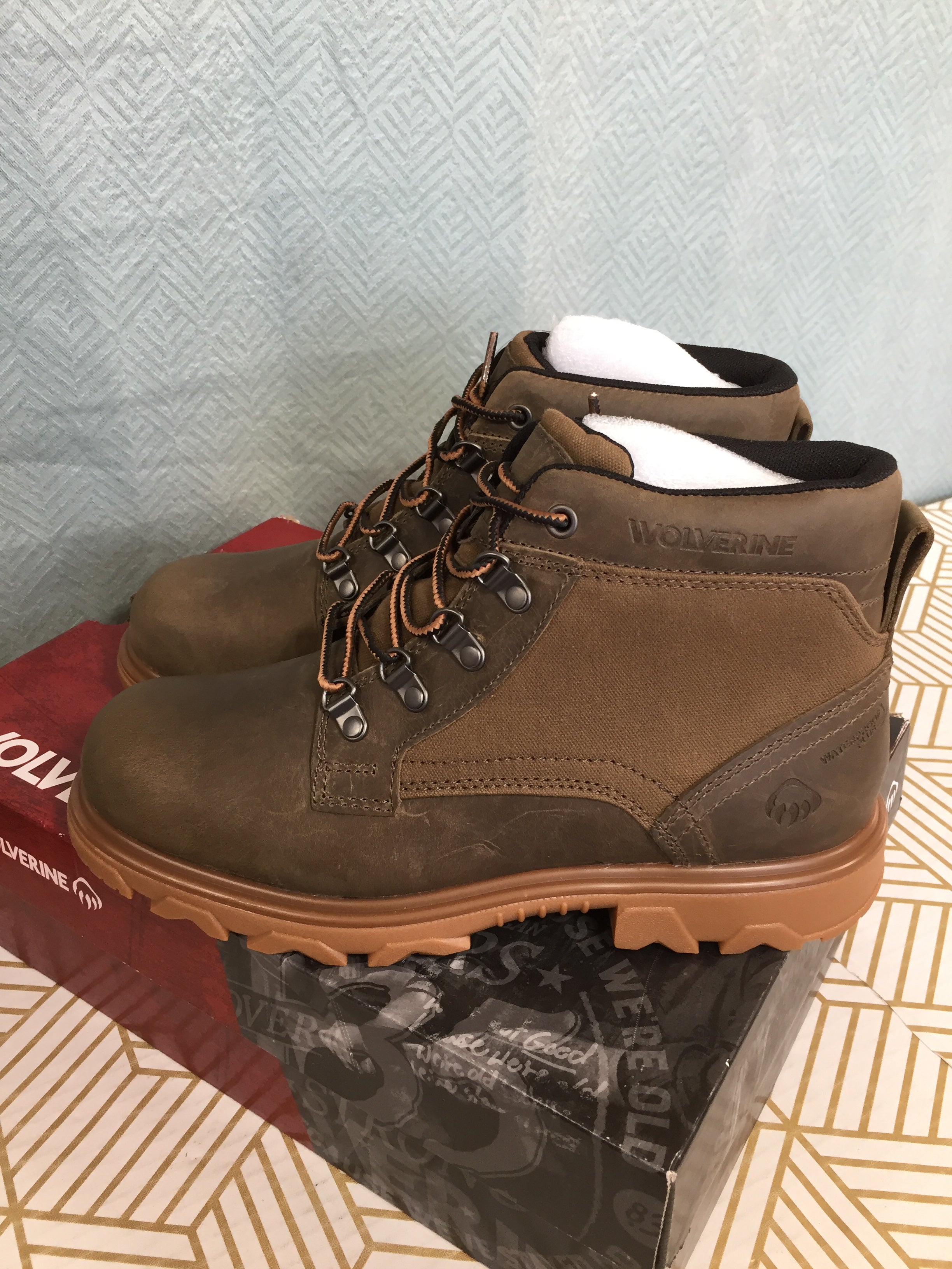 WOLVERINE Men's Drummond Waterproof Gravel Boots US Size 7.5 M (7865923731694)