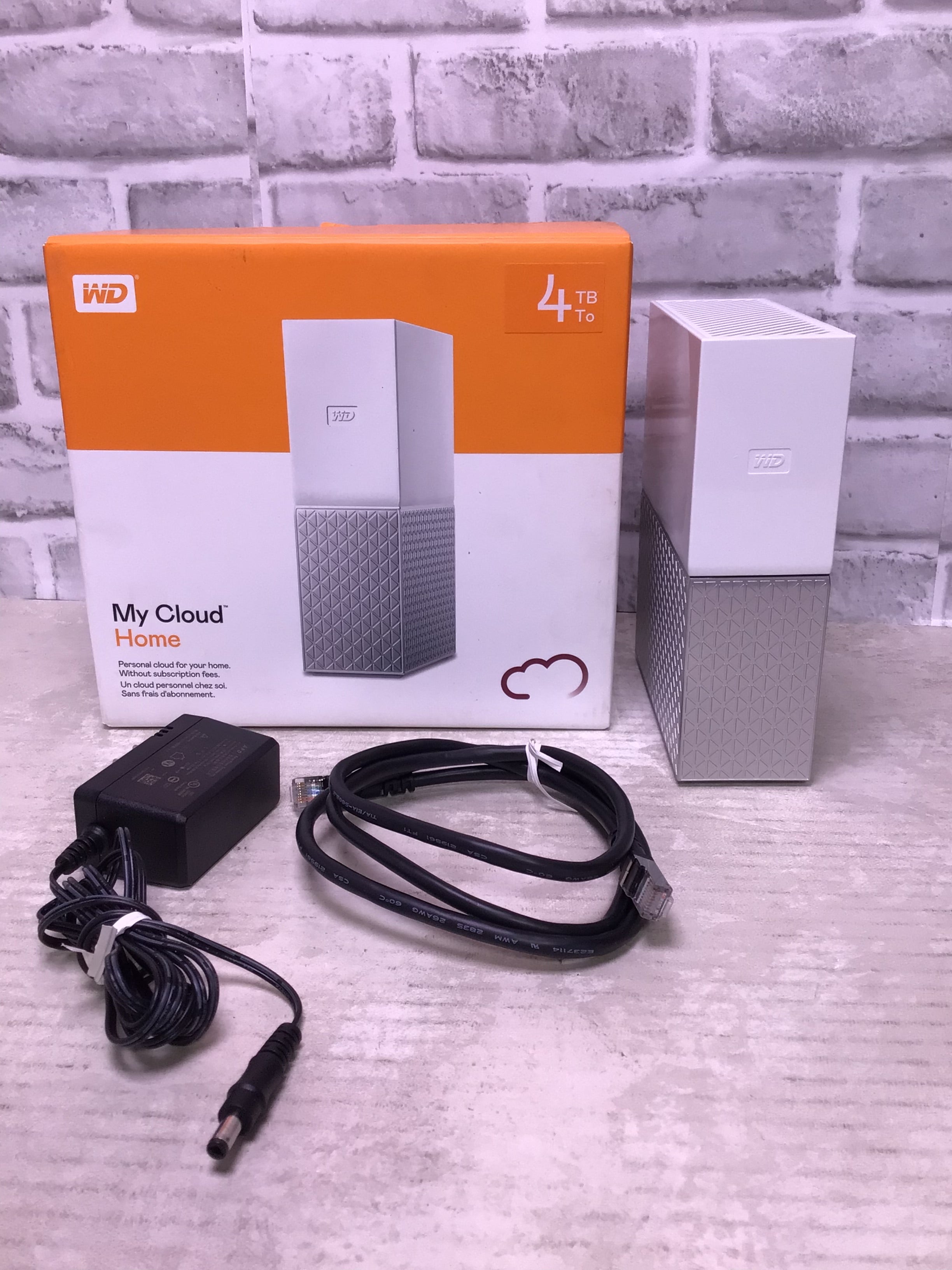 WD 4TB My Cloud Home Personal Cloud - WDBVXC0040HWT-NESN, Single Drive, White (7704009539822)