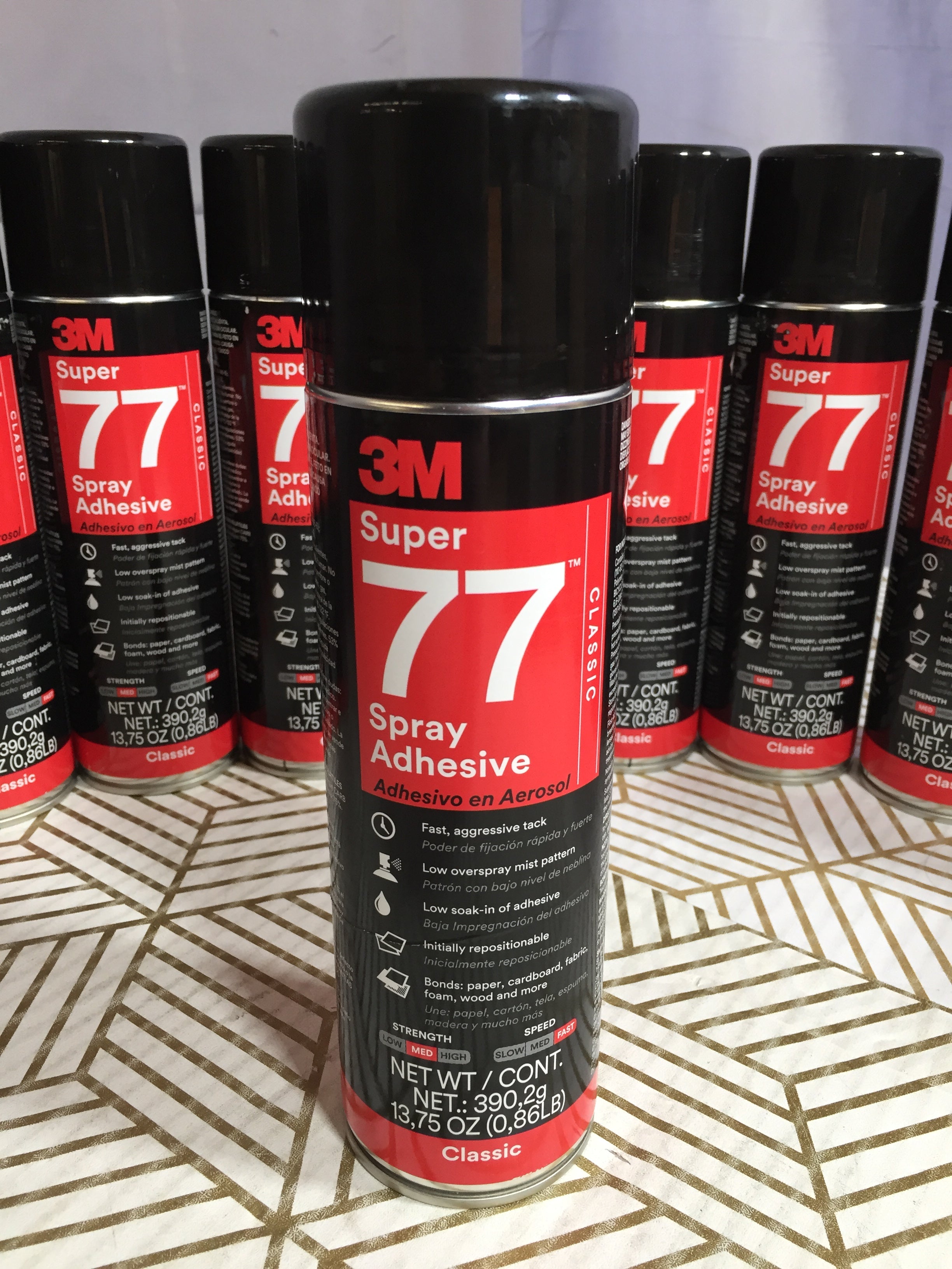 3M SUPER 77 Spray Adhesive Classic | 12 CANS | **EXPIRED** (8190647501038)