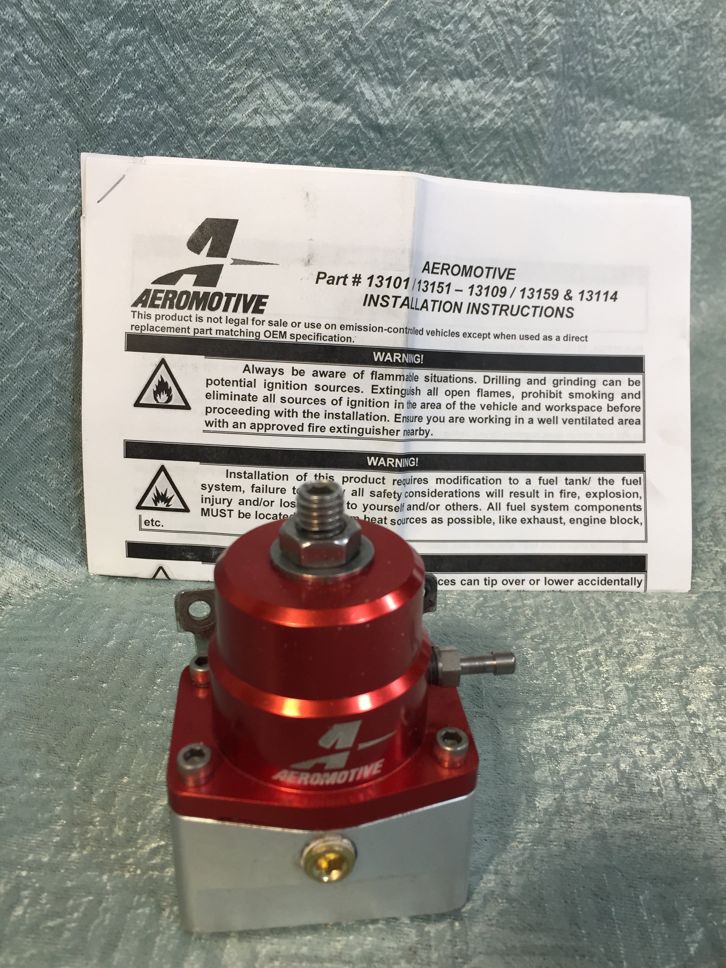 Aeromotive 13109 Regulator, A1000-6 Injected Bypass, Adjustable (7515594227950)