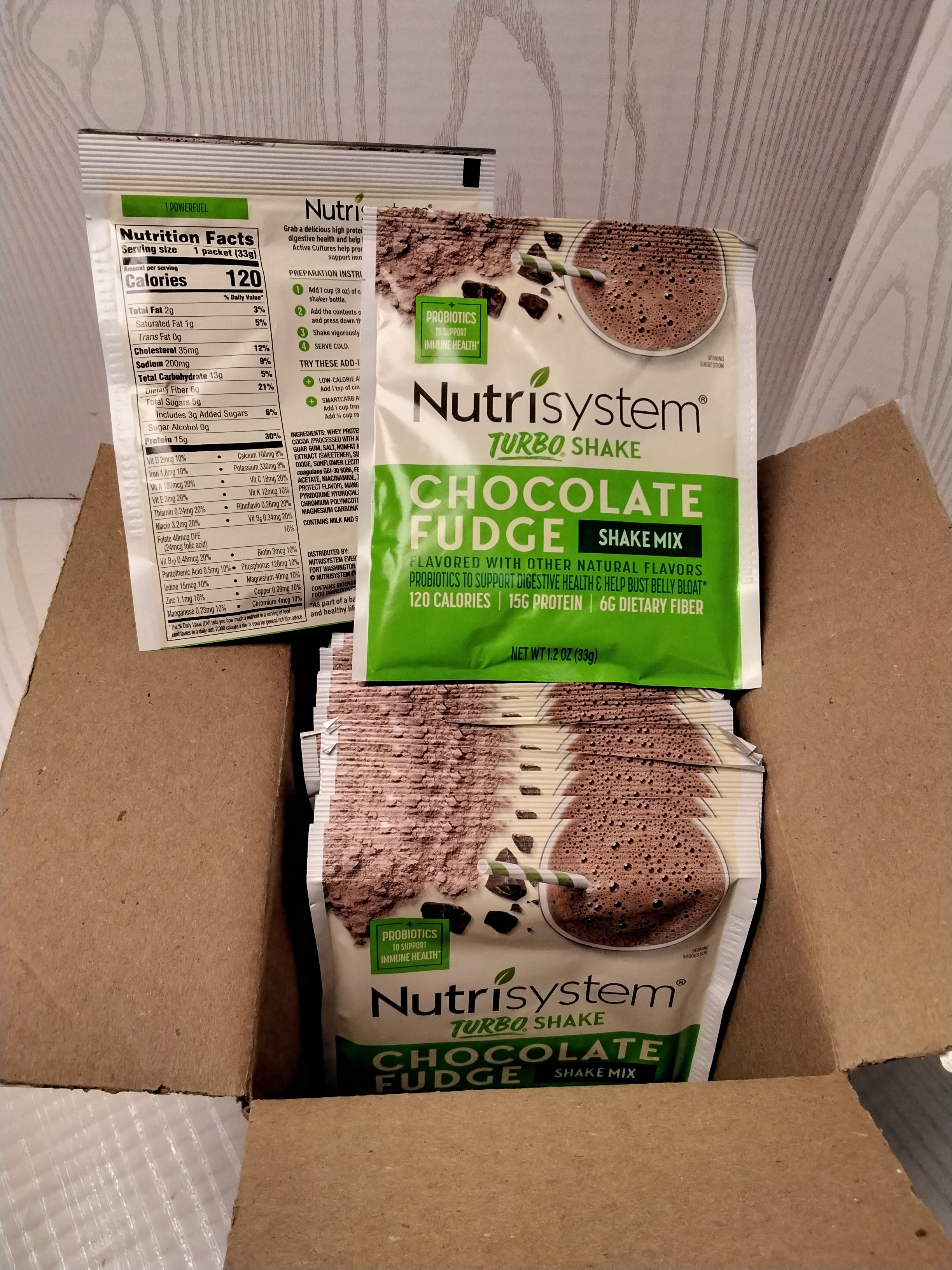 Nutrisystem® Chocolate Fudge Turbo Protein & Probiotic Shake Mix, 25 S