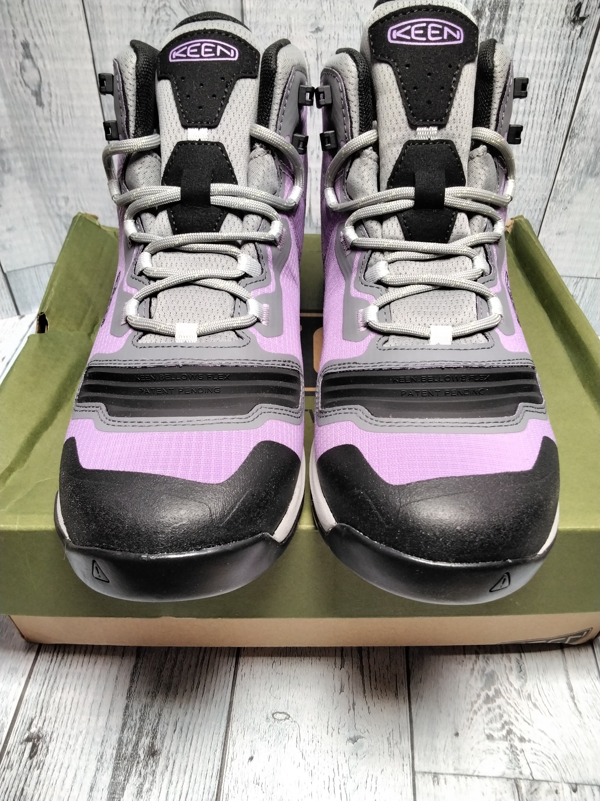 KEEN Women's Tempo Flex Mid Height Waterproof Hiking Boot African Violet Sz 11 (7761657921774)