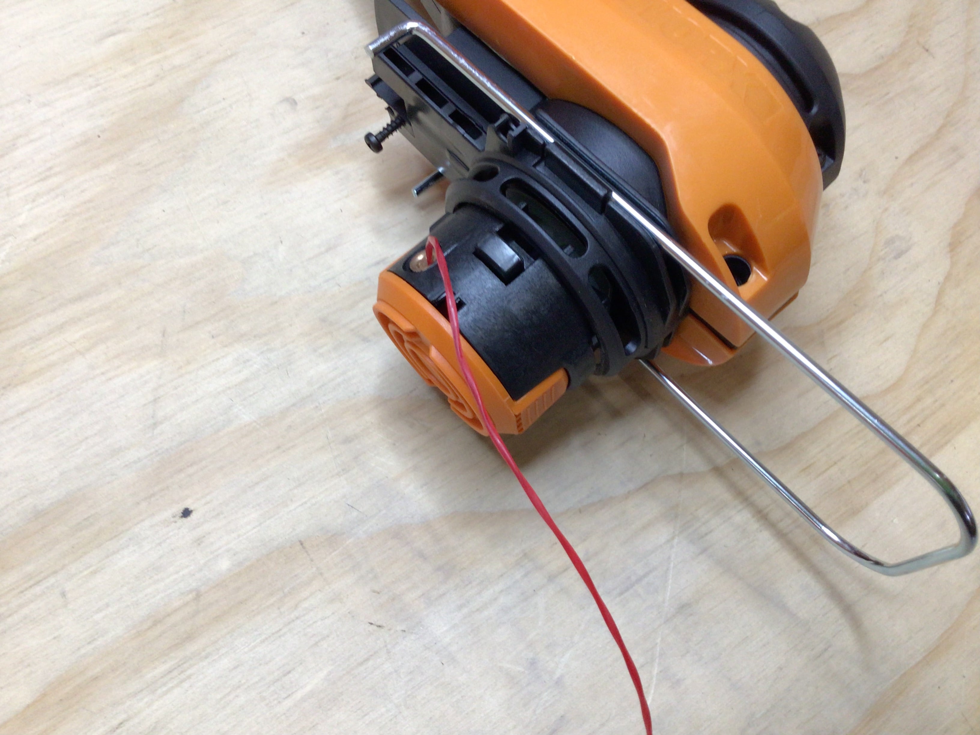 Worx WG163 Orange Black 20V 12 Inch Cordless String Trimmer Edger w Batteries (8097246511342)