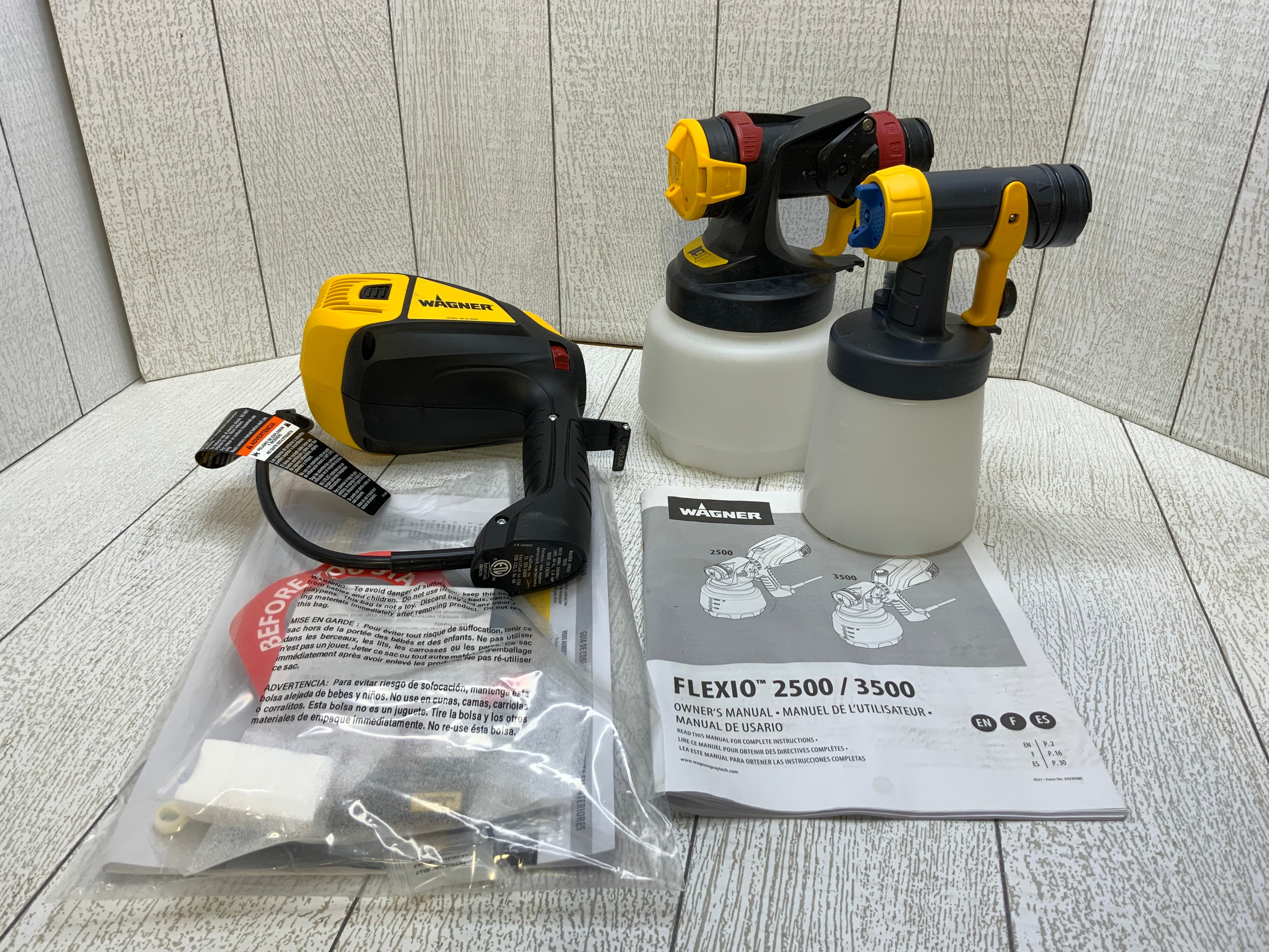 Wagner FLEXiO 3500 Paint & Stain Sprayer - Variable Speed w/ Container (7952190439662)