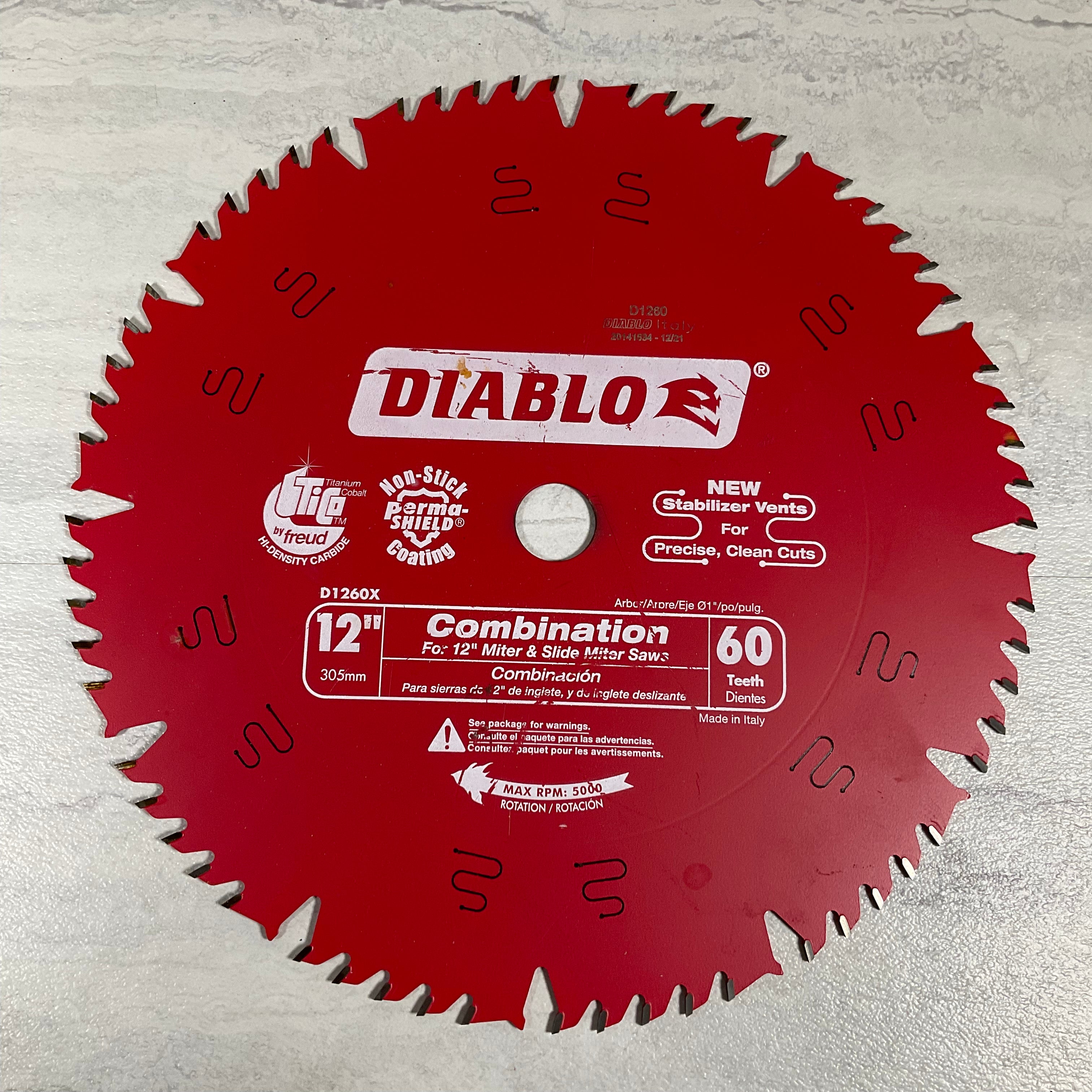 Diablo D1260X Combination Saw Blade (7350366372078)