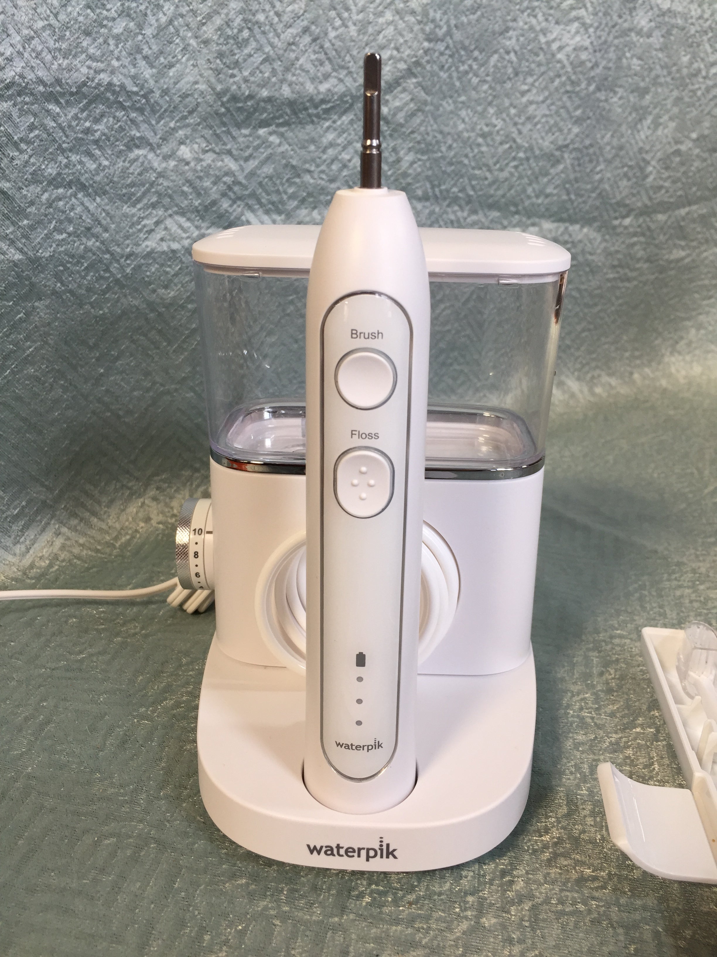 Waterpik Sonic-Fusion Professional Flossing, Electric Toothbrush & Water Flosser Combo in One, SF-02, White (7532396839150)