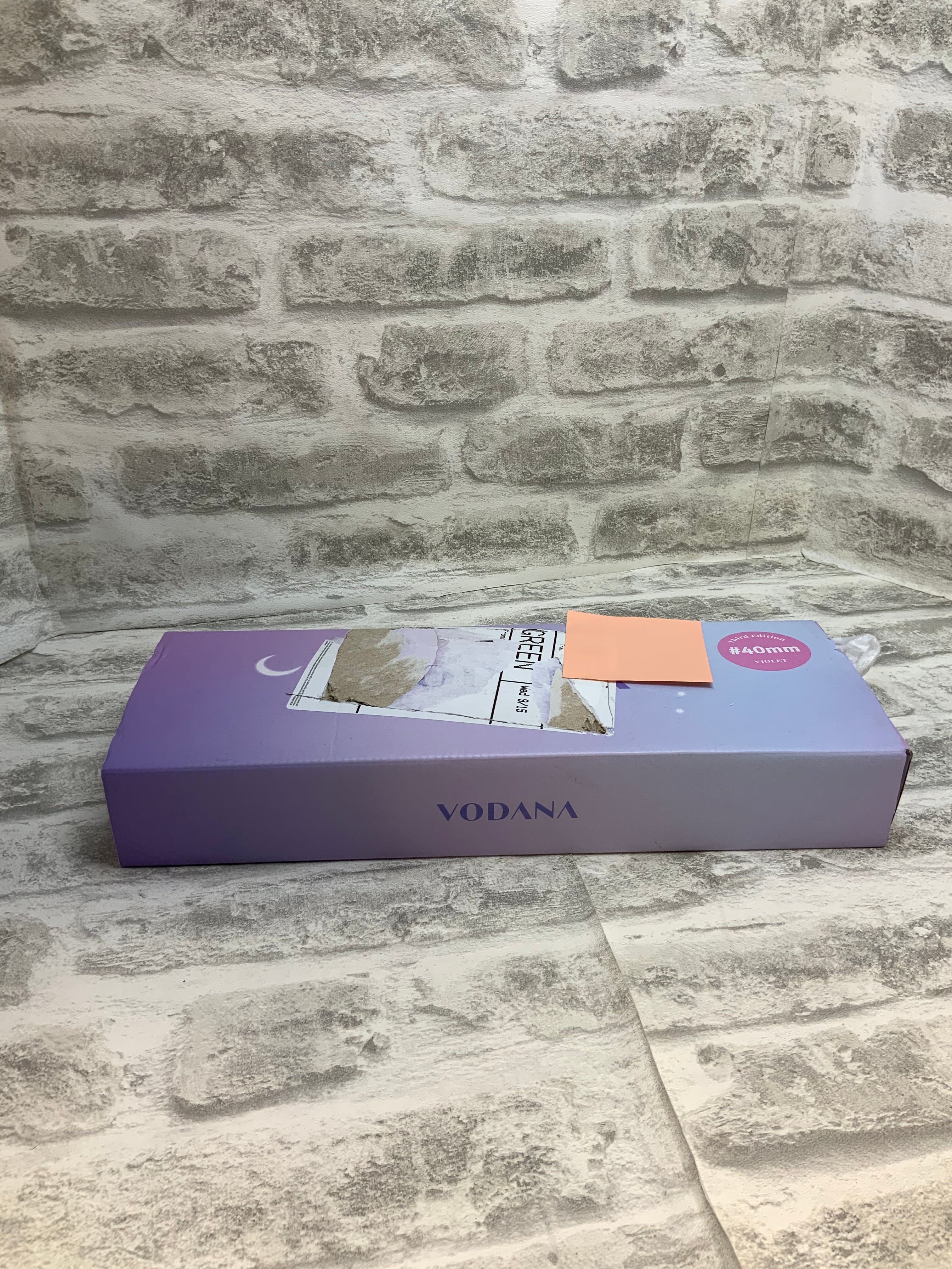 VODANA Professional GlamWave Ceramic Curling Iron Violet 1.6inch(40mm) (7535702049006)