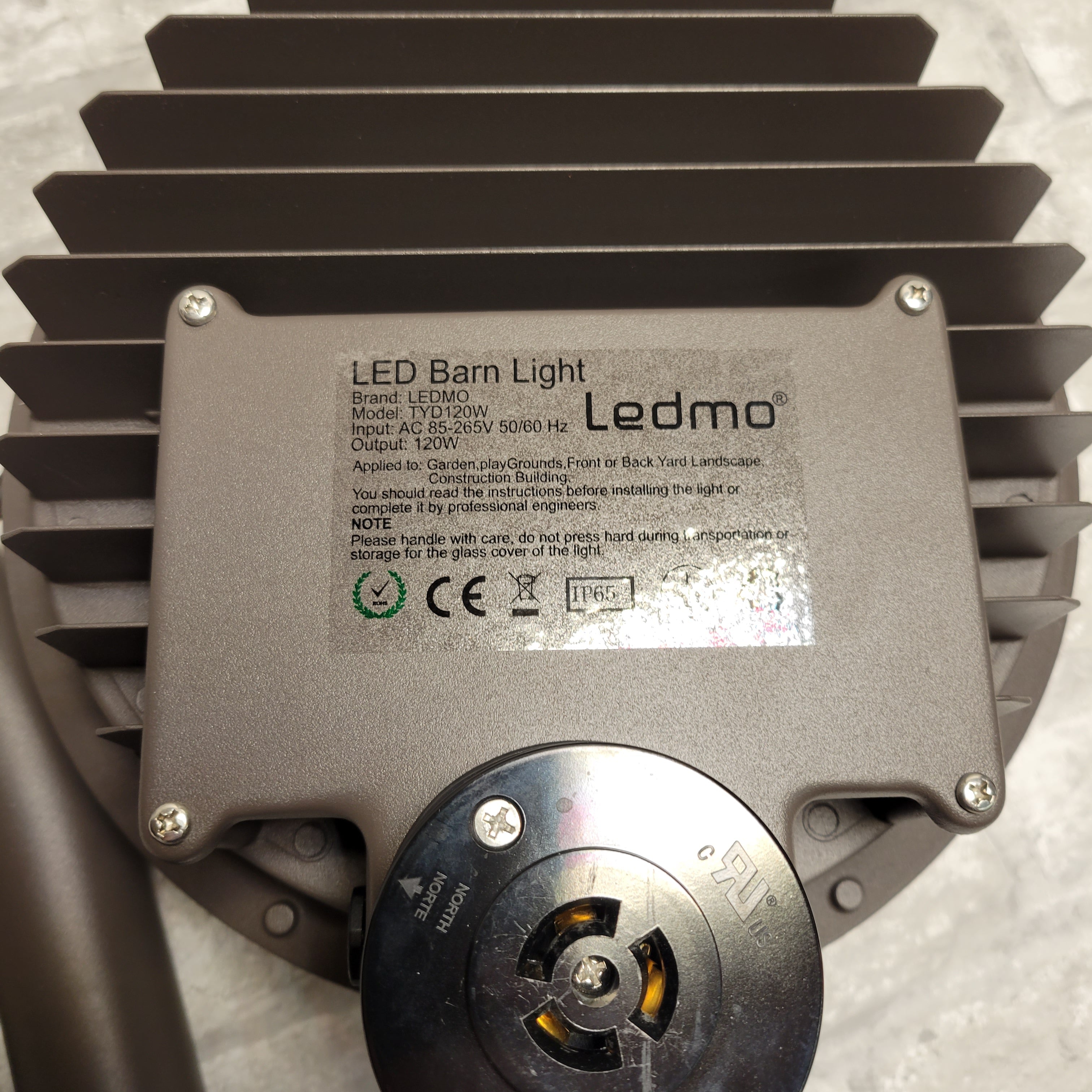 120W LED Barn Lights Adjustable Angle with Monuting Arm 18000lm Dusk to Dawn (8050854527214)