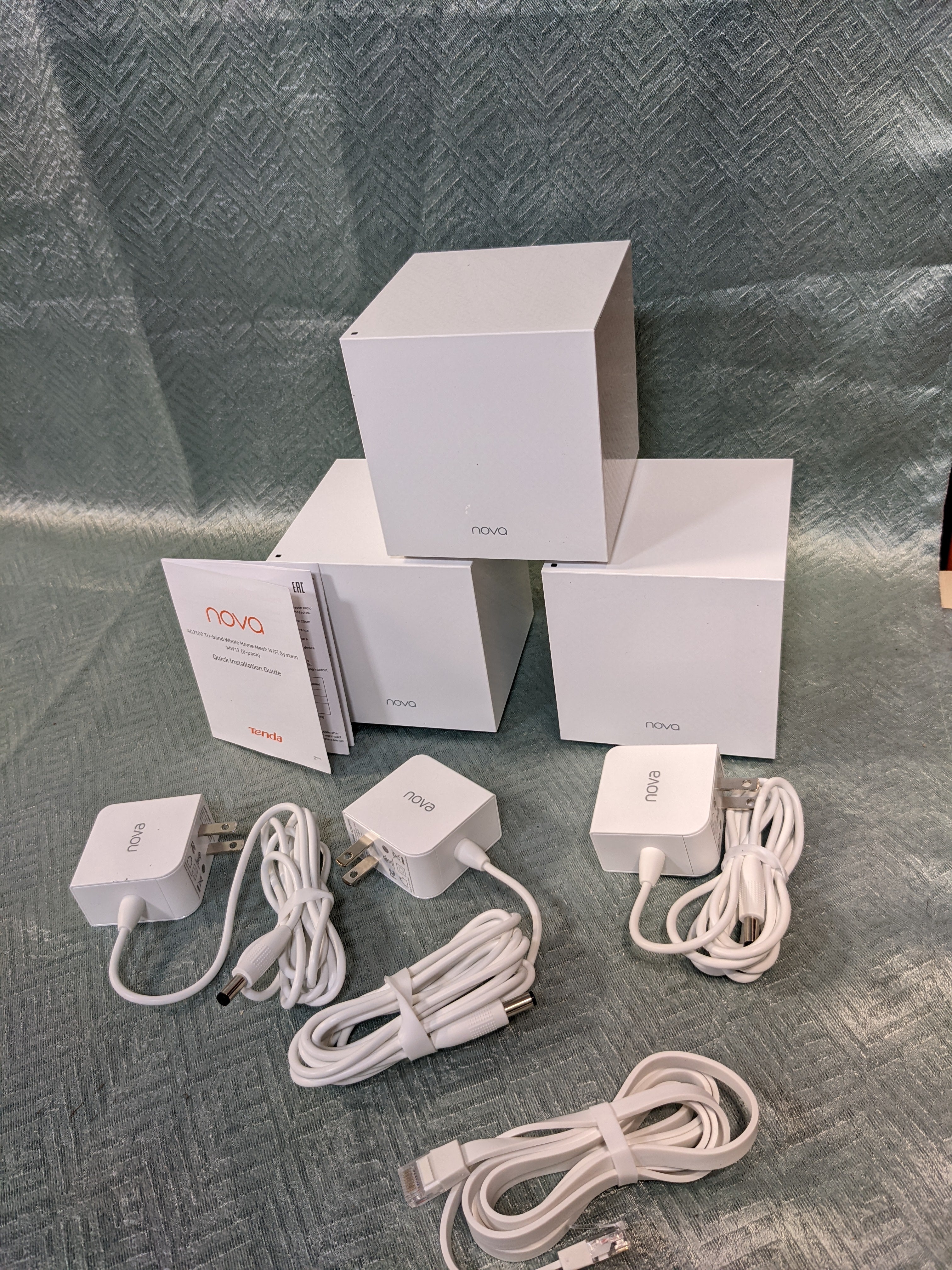 Tenda NOVA Whole Home Mesh Wi-Fi System, Tri-Band AC2100 Router/Extender Replacement, 100+ Devices (7555687448814)