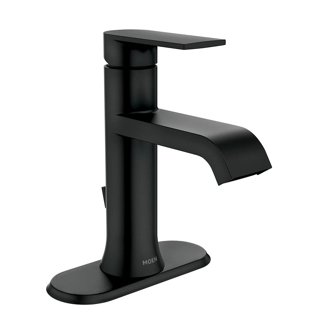 Genta 84760BL Single Hole Single-Handle Bathroom Faucet in Matte Black - READ (7629187776750)