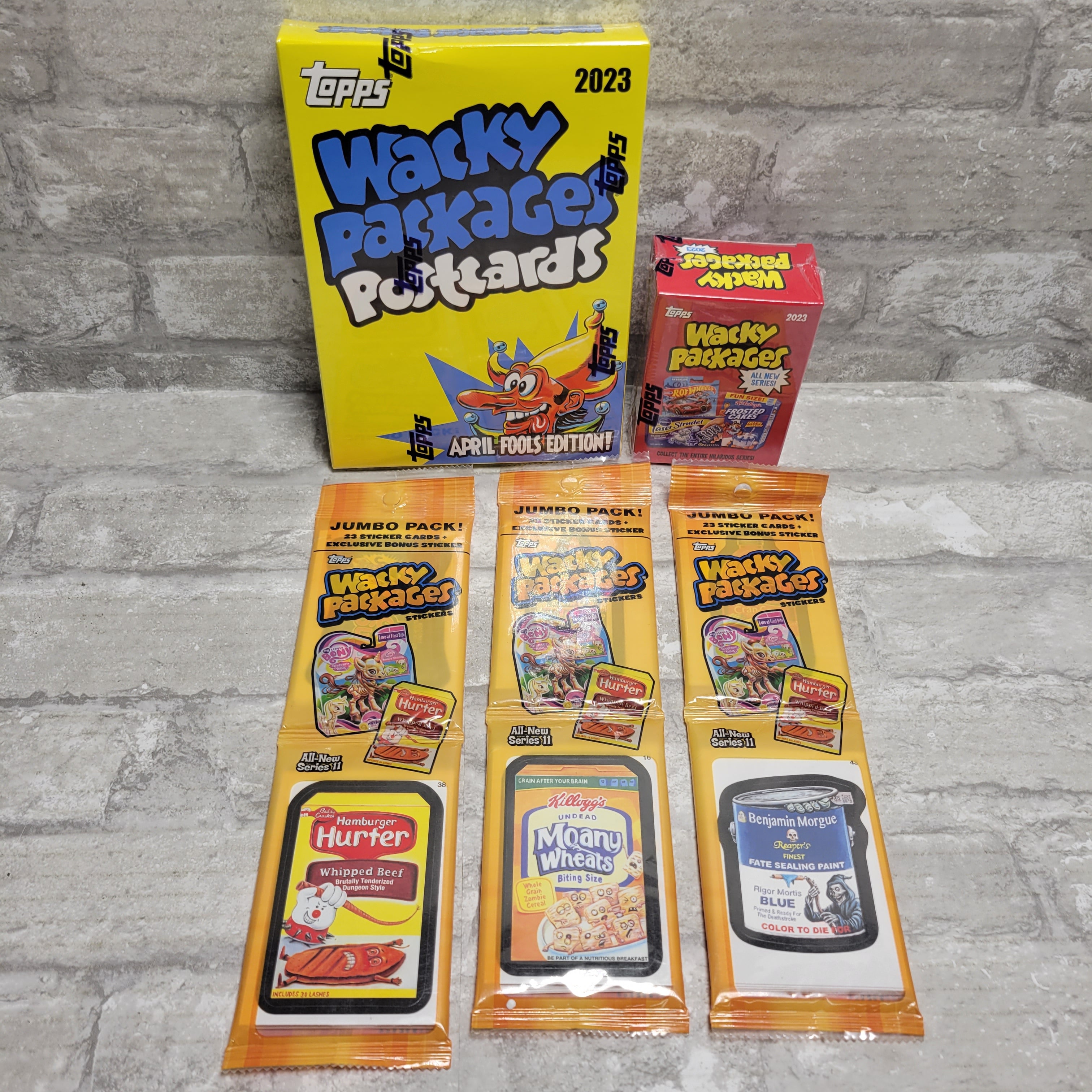 2023 Topps Wacky Packages, Stickers, Postcards, Trading Cards Lot (8081919836398)