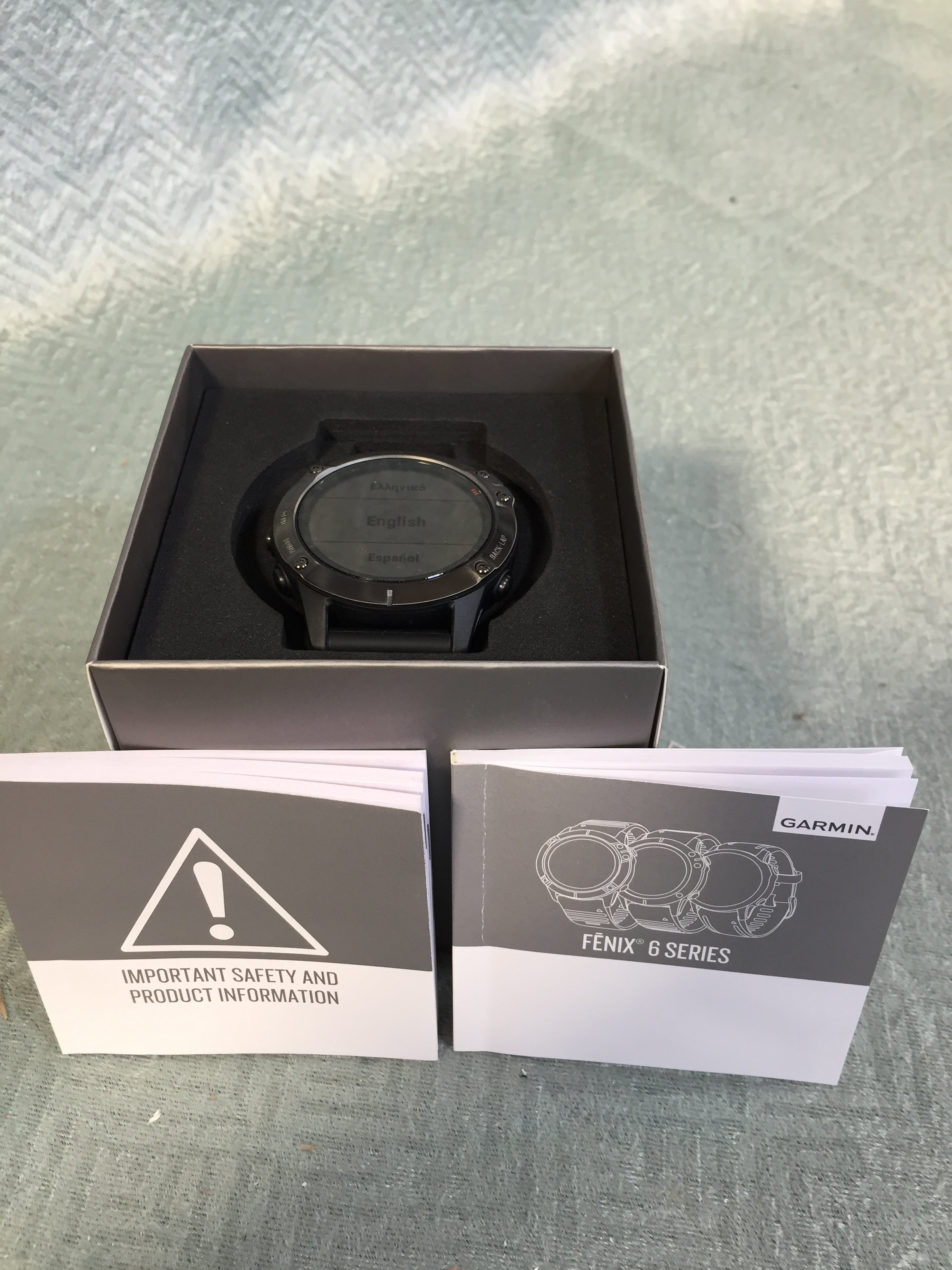Garmin Fenix 6 Sapphire - Premium Multisport GPS Watch - Carbon Gray/Black Band (7618414346478)