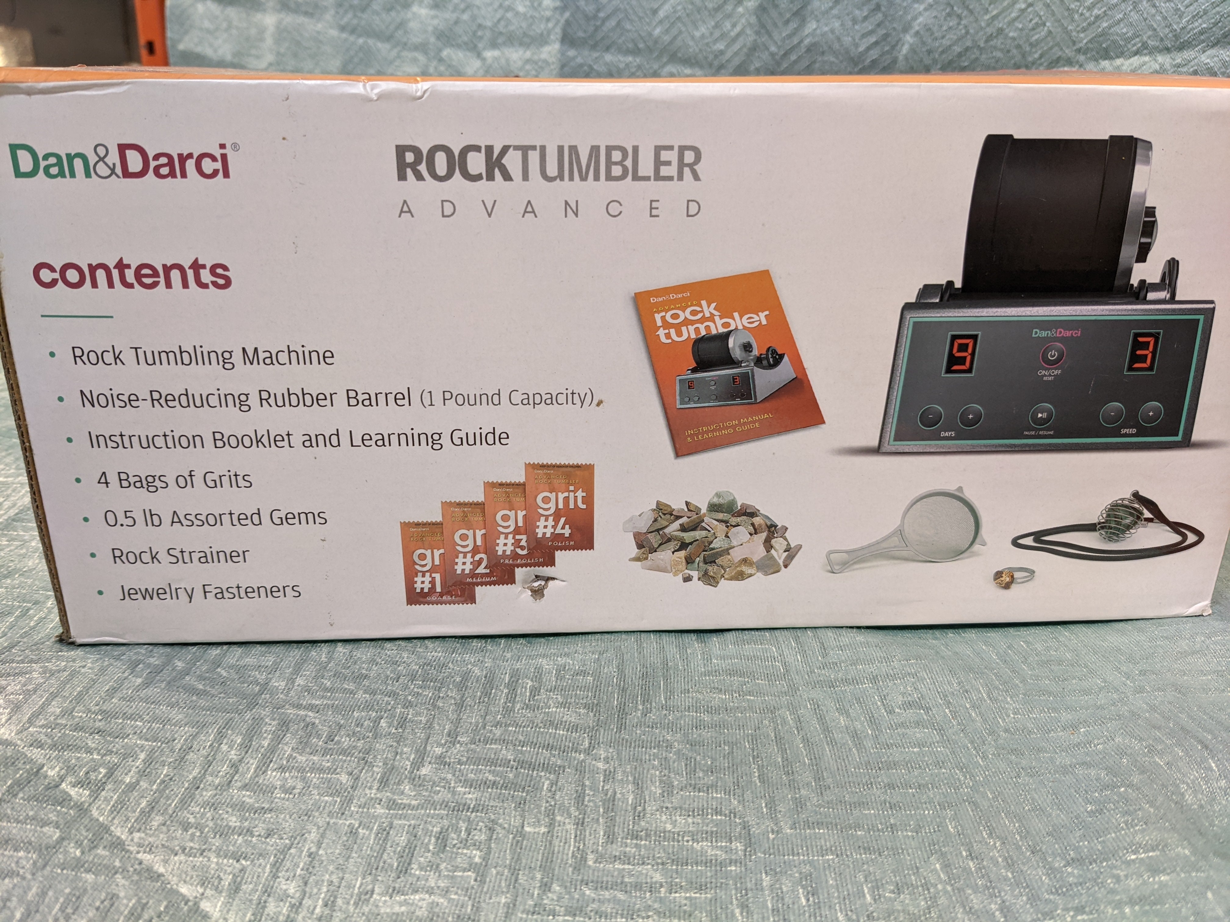 Advanced Professional Rock Tumbler Kit - with Digital 9-day Polishing timer & 3 speed settings (7506048188654)