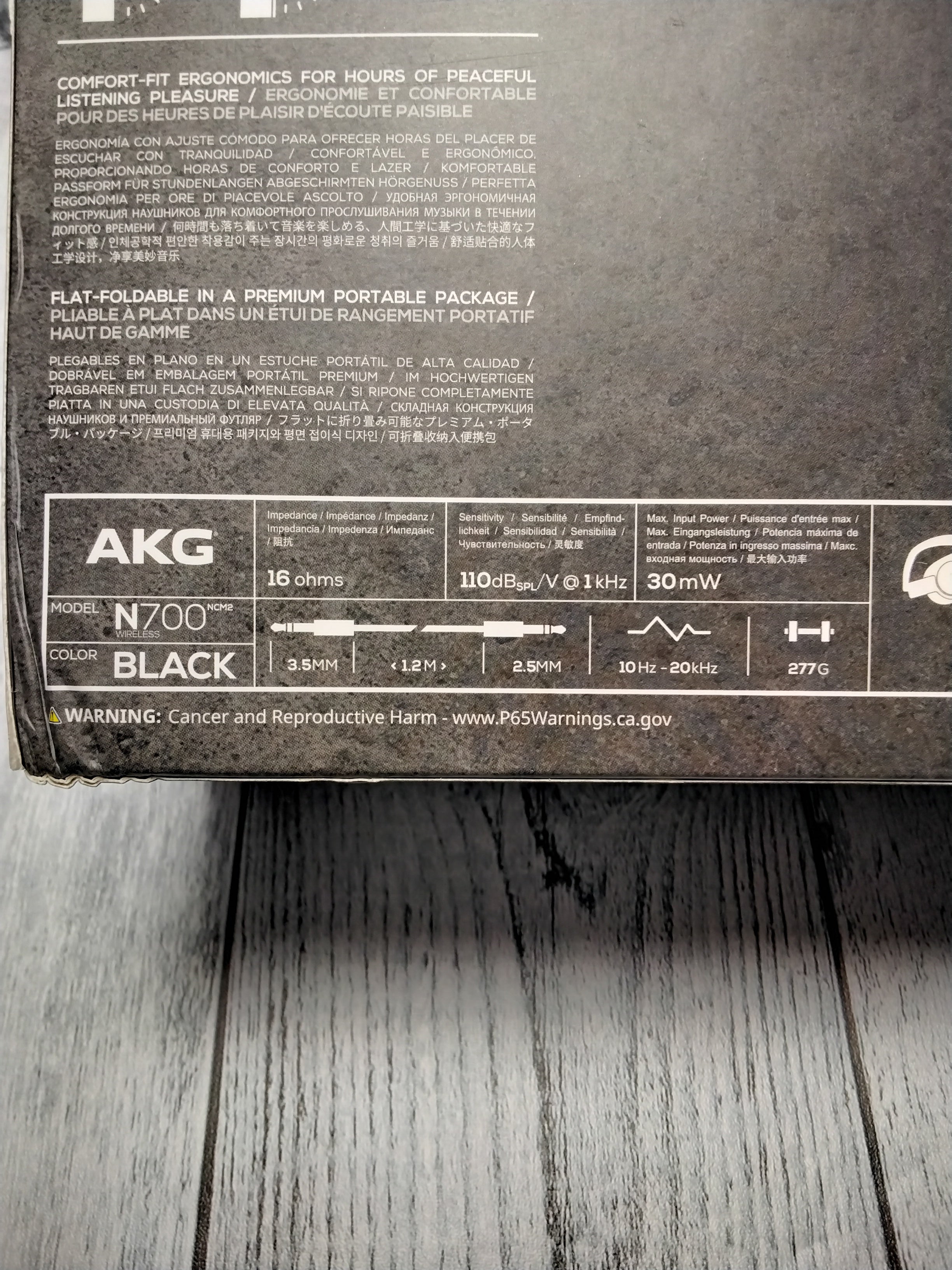 AKG (A Samsung Brand) N700NC M2 Over-Ear Foldable Wireless Headphones - Black (7772271411438)