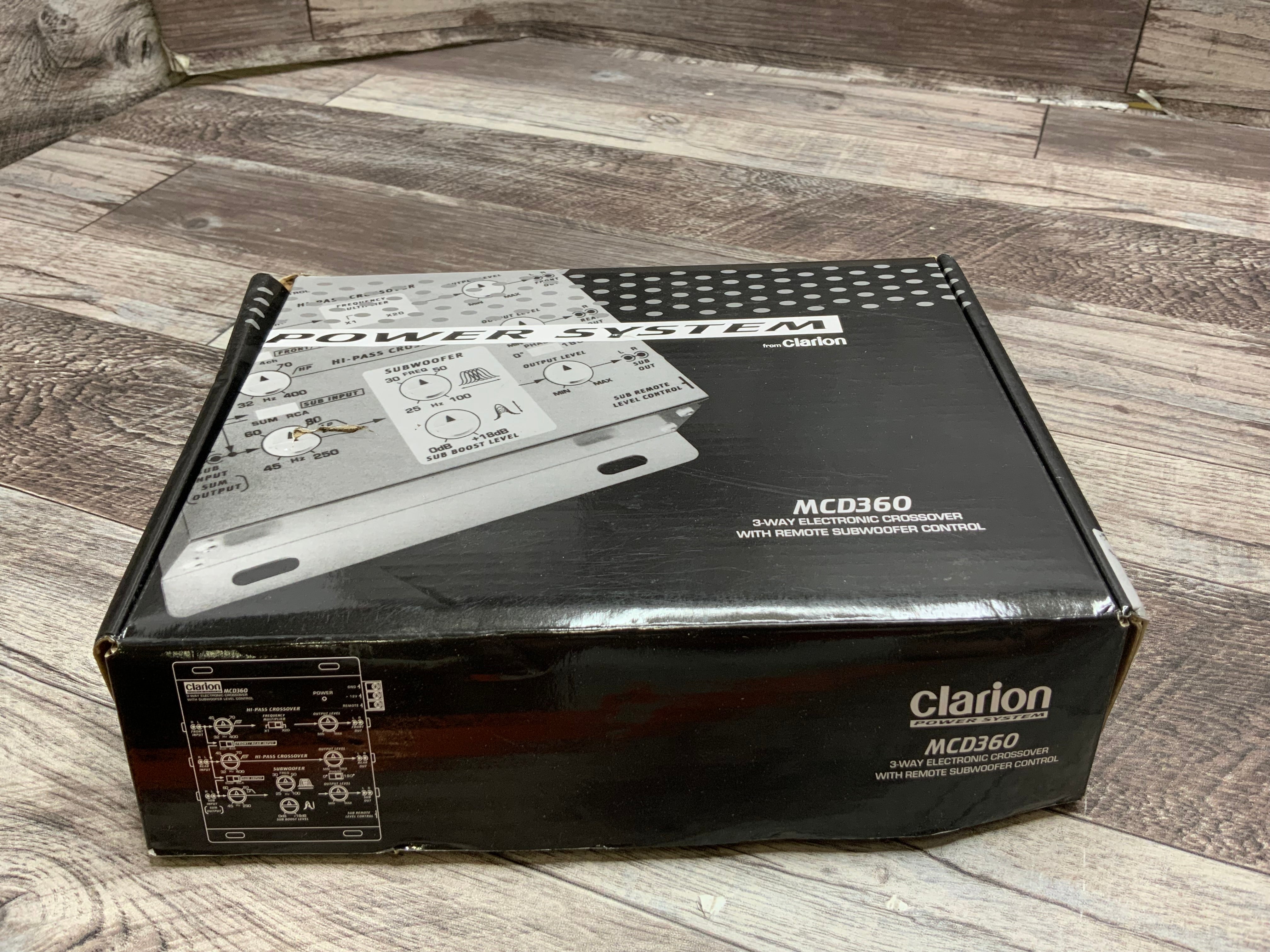 Clarion Mcd360 3 Way 6 Channel Electronic Crossover with Subwoofer Control (8094718886126)