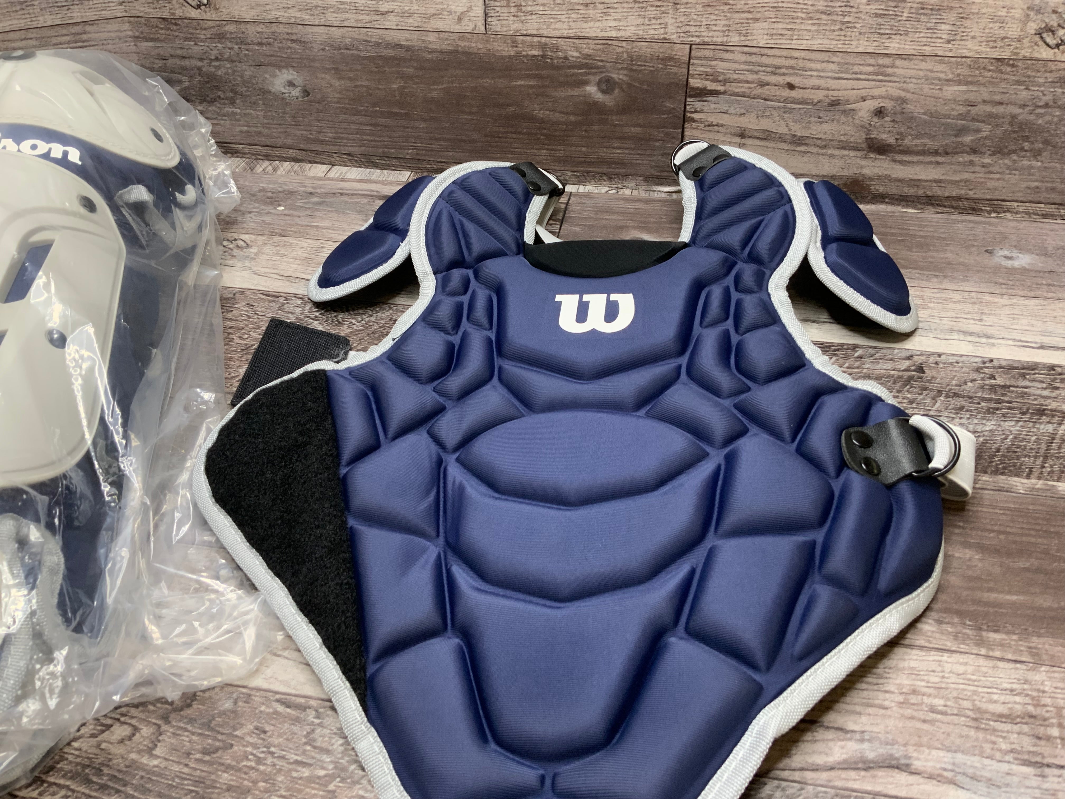 Wilson EZ Gear 2.0 Youth Catcher's Gear Kit (Small/Medium, Navy) (8079628239086)