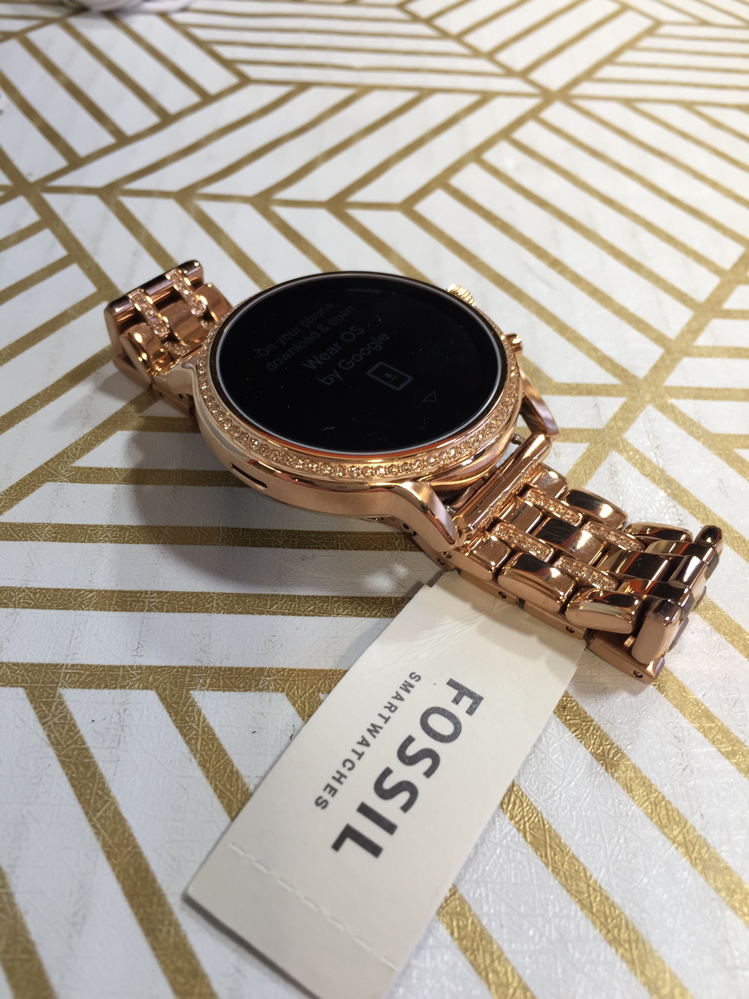 Fossil Gen 5 Julianna Stainless Steel Touchscreen Smartwatch Rose Go