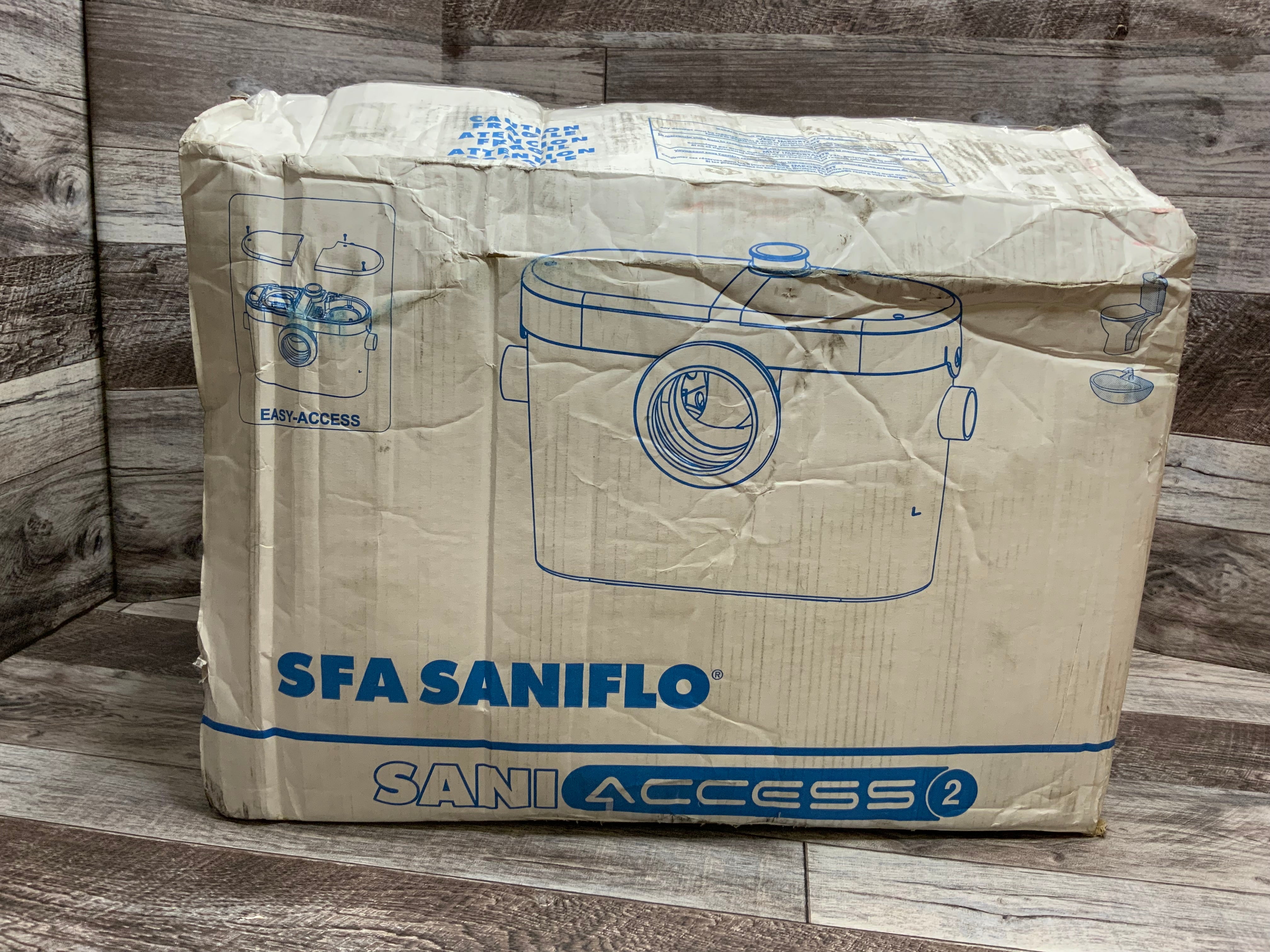 SANIFLO Saniaccess 2 - Half Bath Macerator Pump - Residential (WHITE) (8178043257070)
