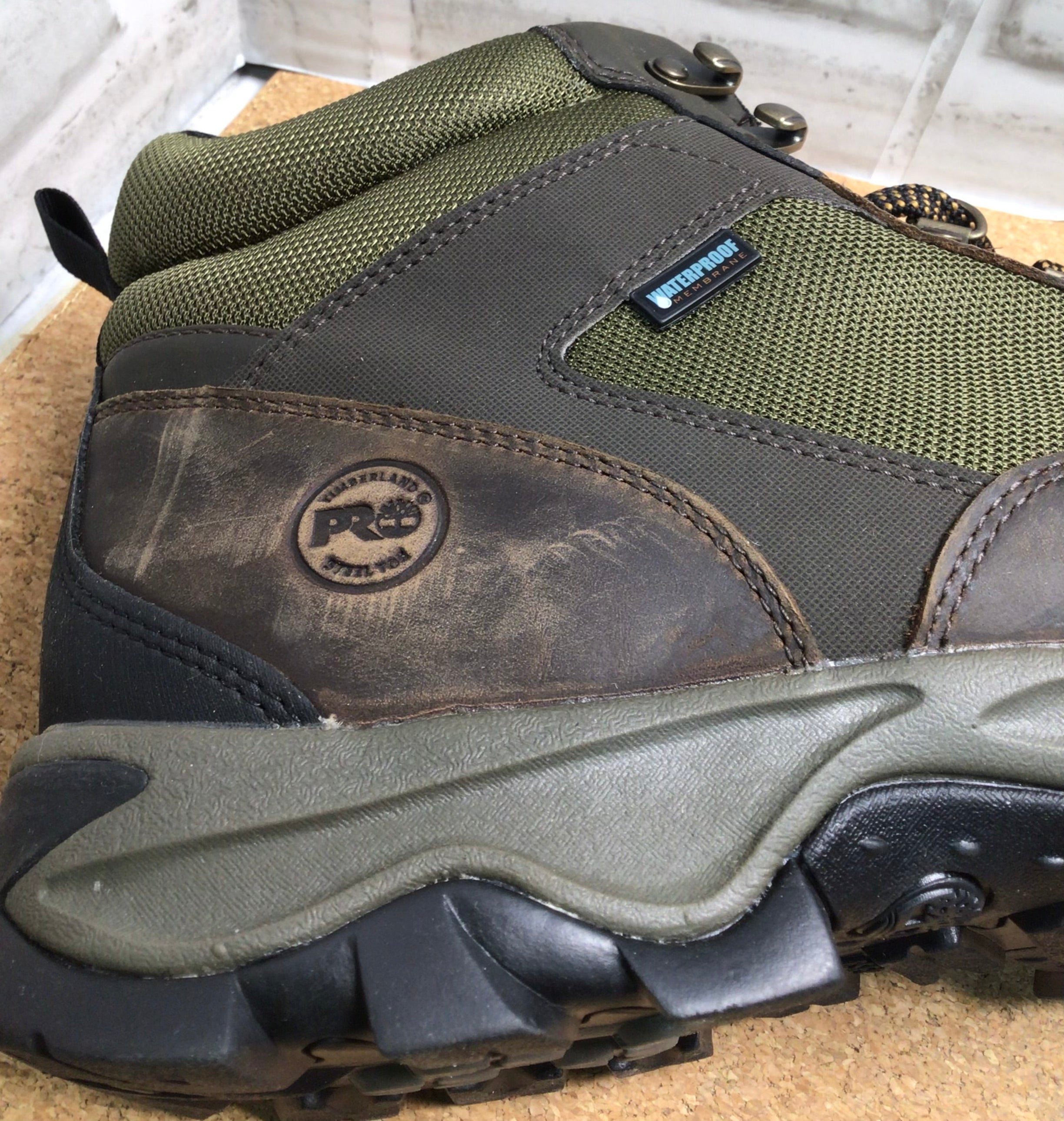 Timberland Men's Keele Ridge Steel Safety Toe Waterproof/ Brown, Size 14 (7884630556910)