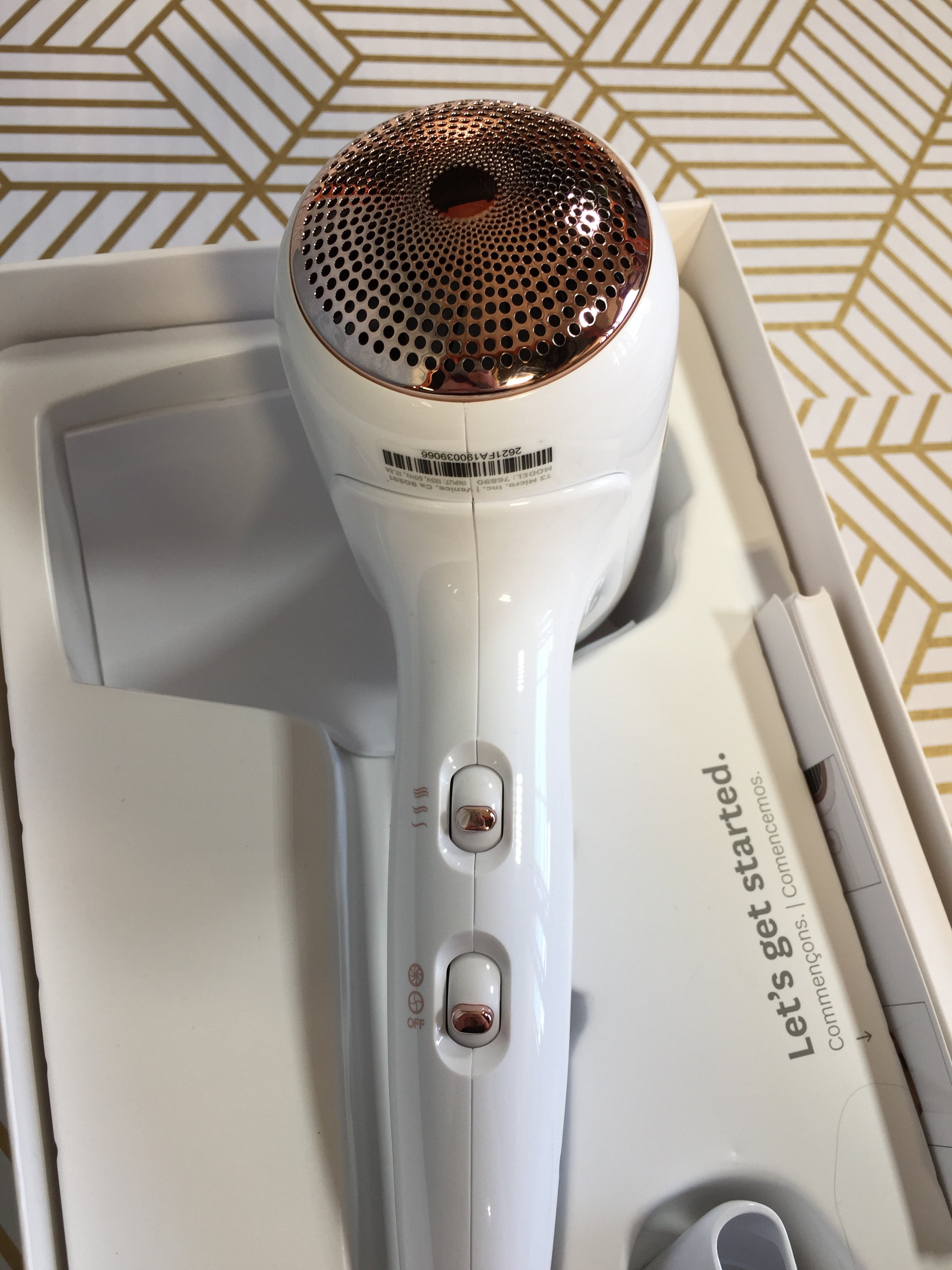 T3 Micro T3 Fit Ionic Compact Hair Dryer with IonAir Technology - OPEN BOX (7677037805806)