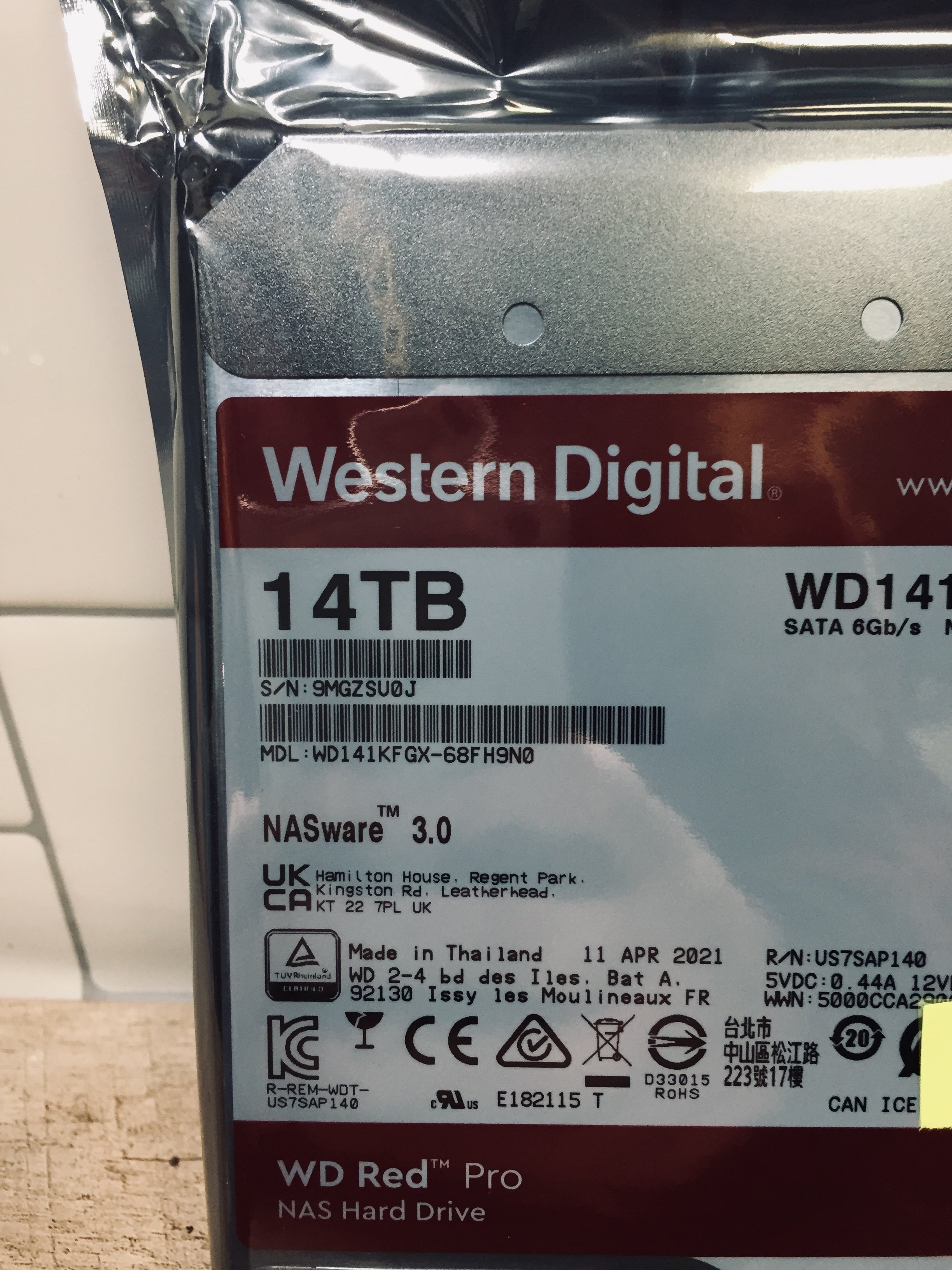 Western Digital 14TB WD Red Plus NAS Internal Hard Drive HDD | WD140EFGX (7199466324206)