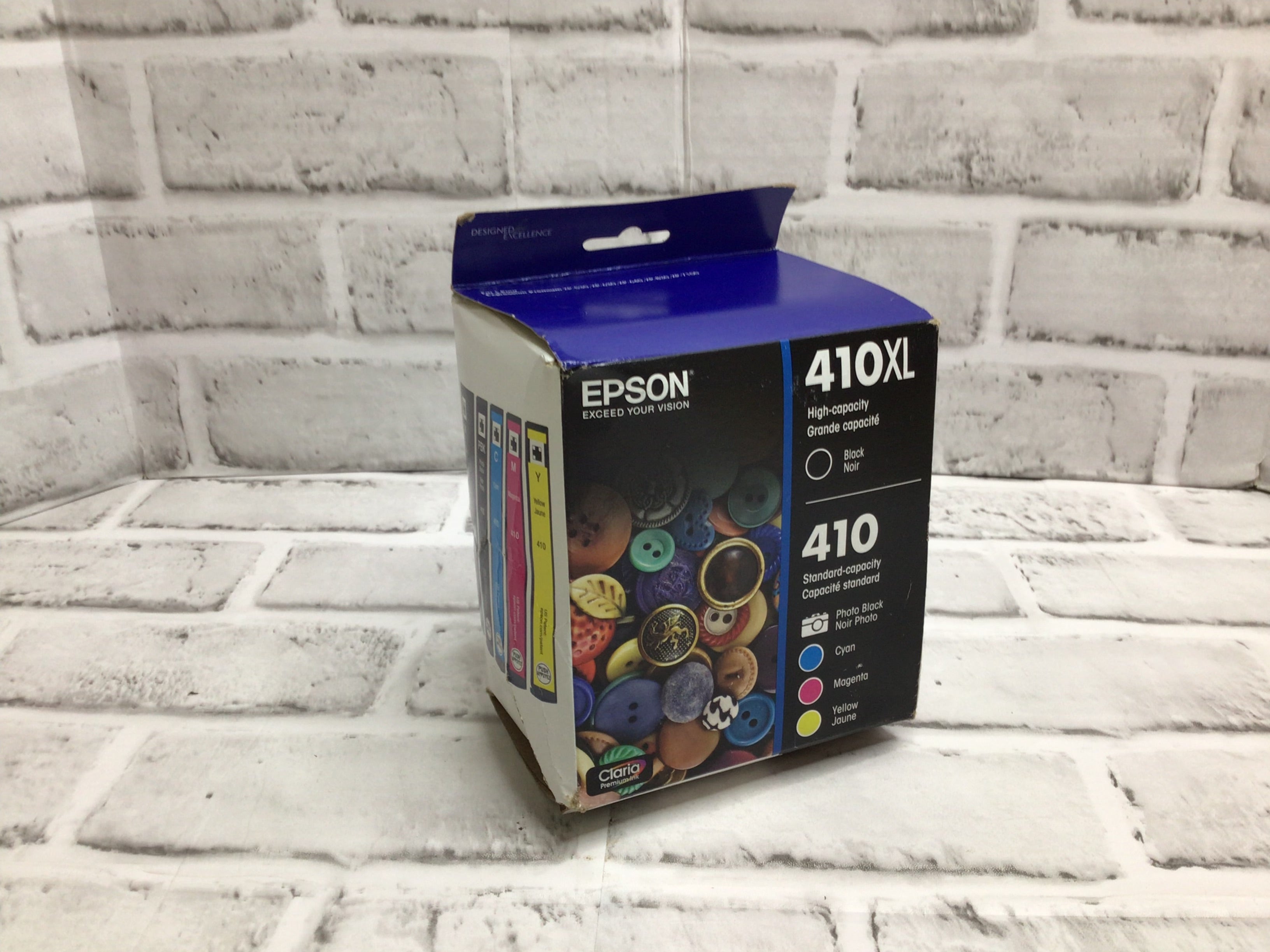 Epson 410XL Black & 410 Photo Black & Color Ink Cartridges Exp. 8/25 (8080355164398)