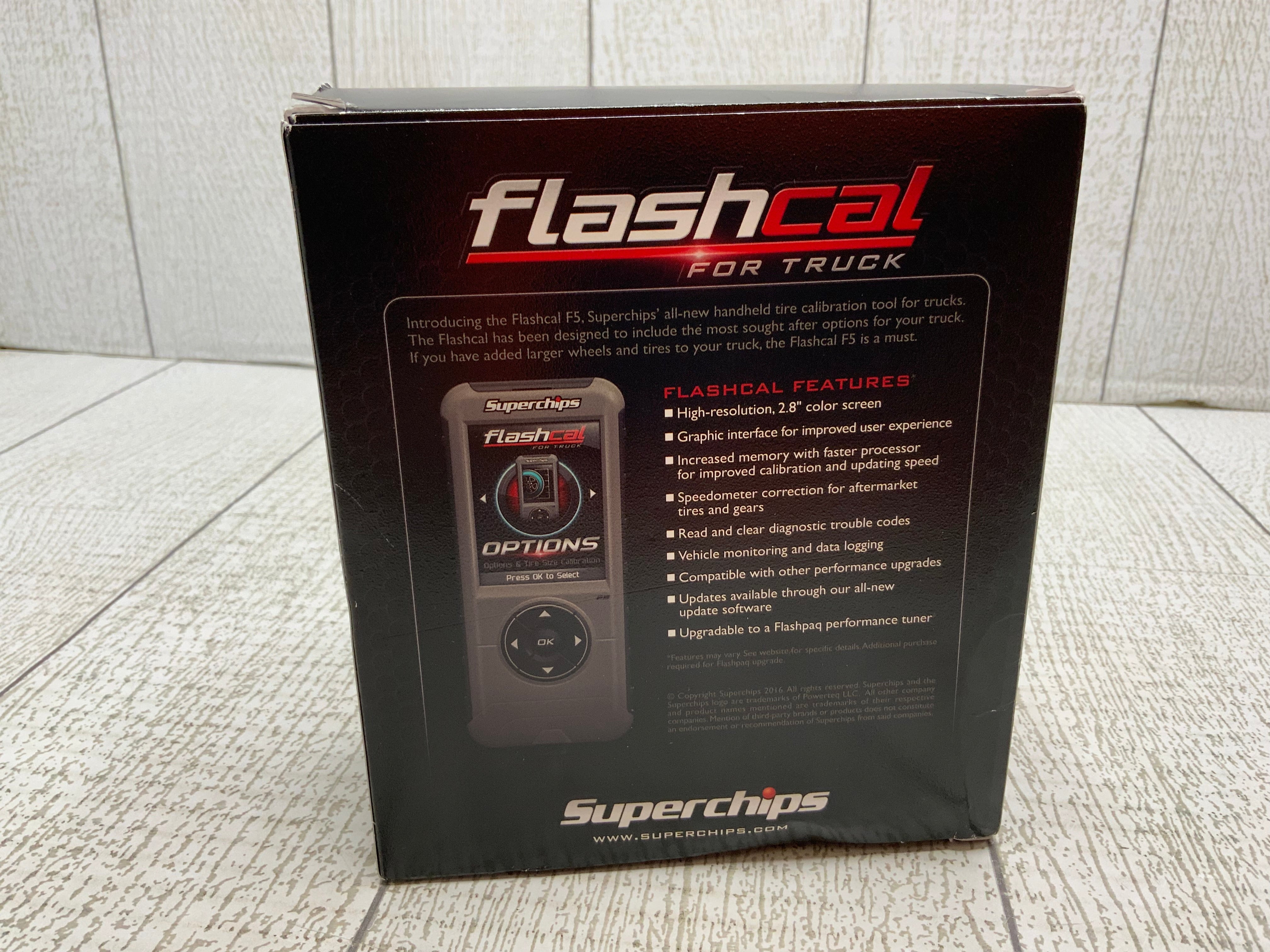 SUPERCHIPS FLASHCAL F5 IN-CAB TUNER FOR FORD TRUCKS (1545) (8060505489646)