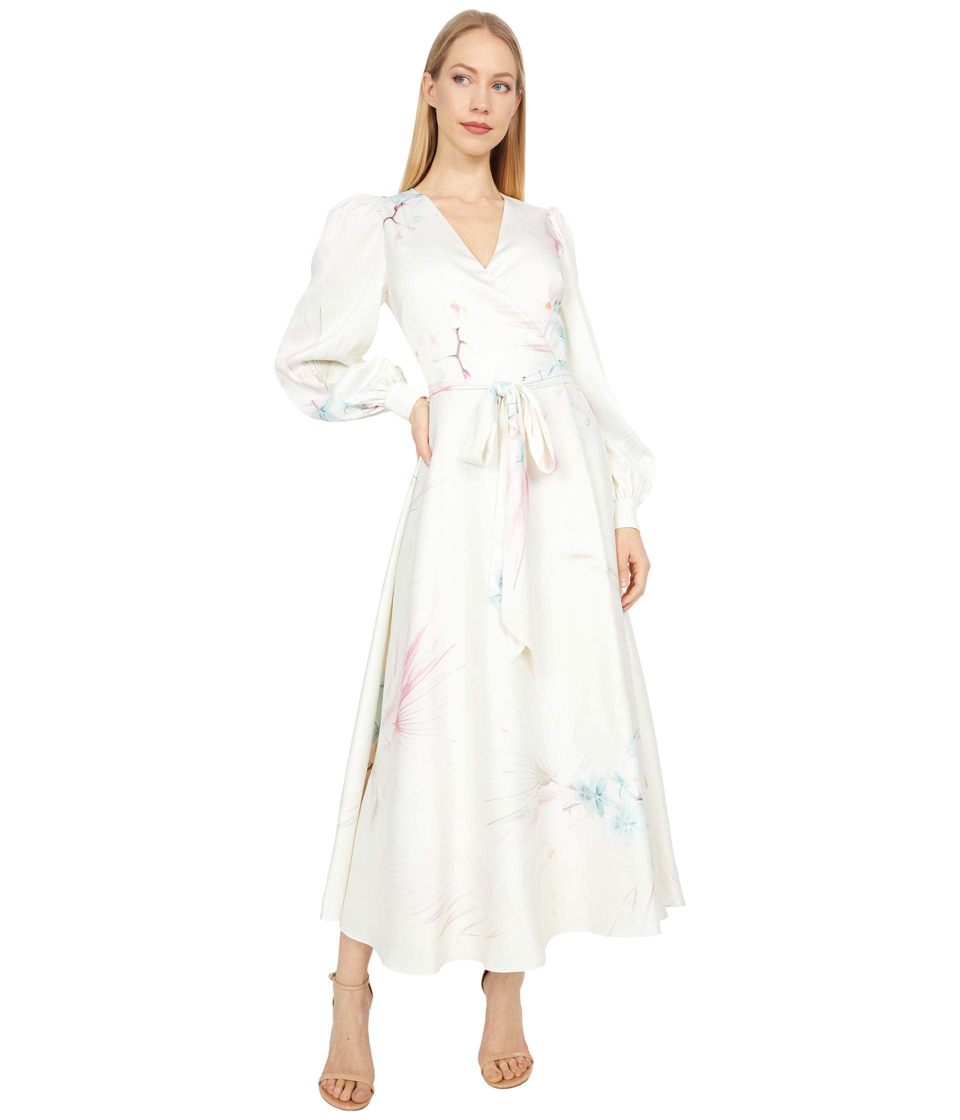 Ted Baker Flosssi Floral Wrap Long Sleeve Midi Dress (7735123771630)