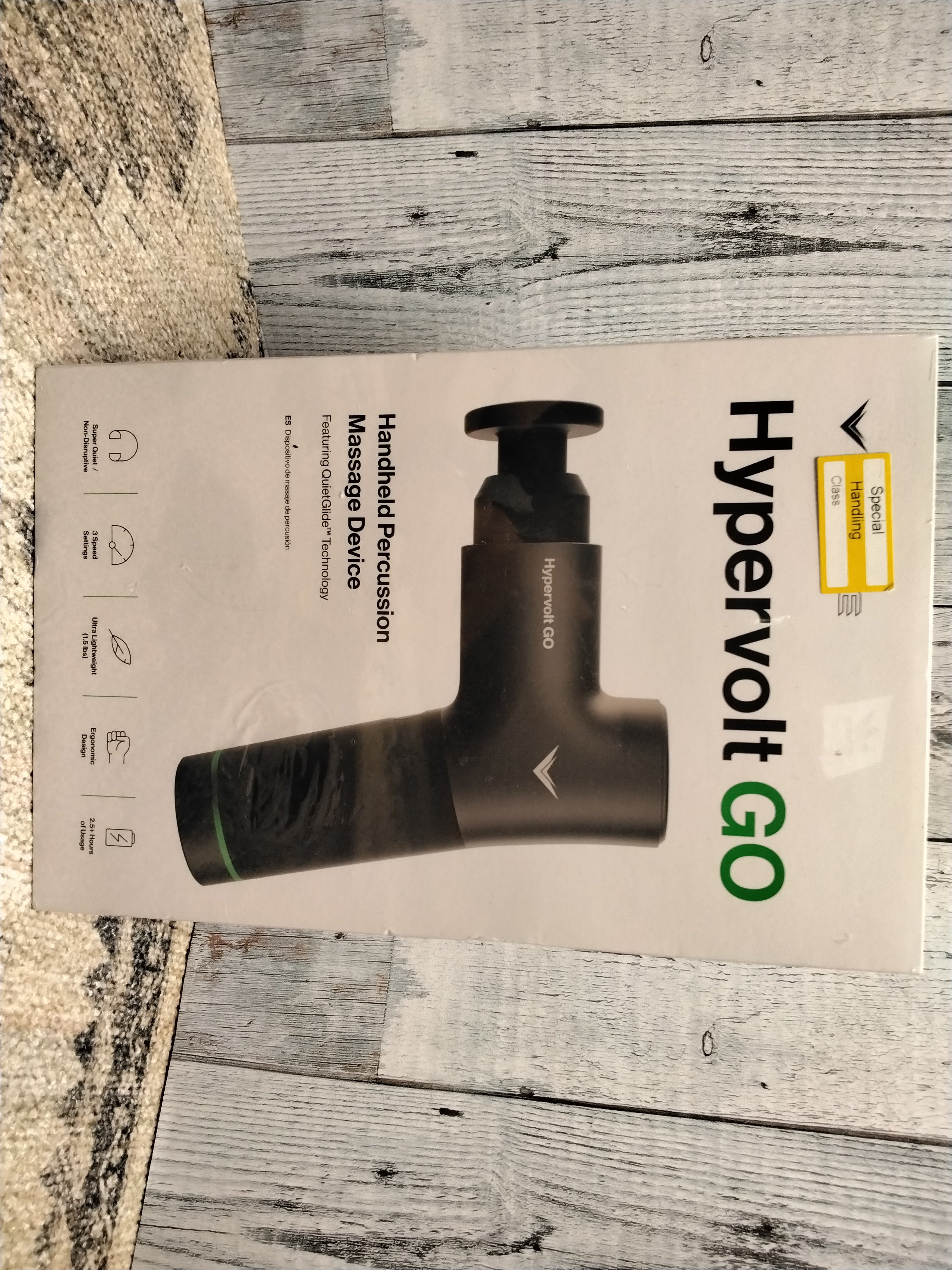 Hyperice Hypervolt GO - Deep Tissue Percussion Massage Gun