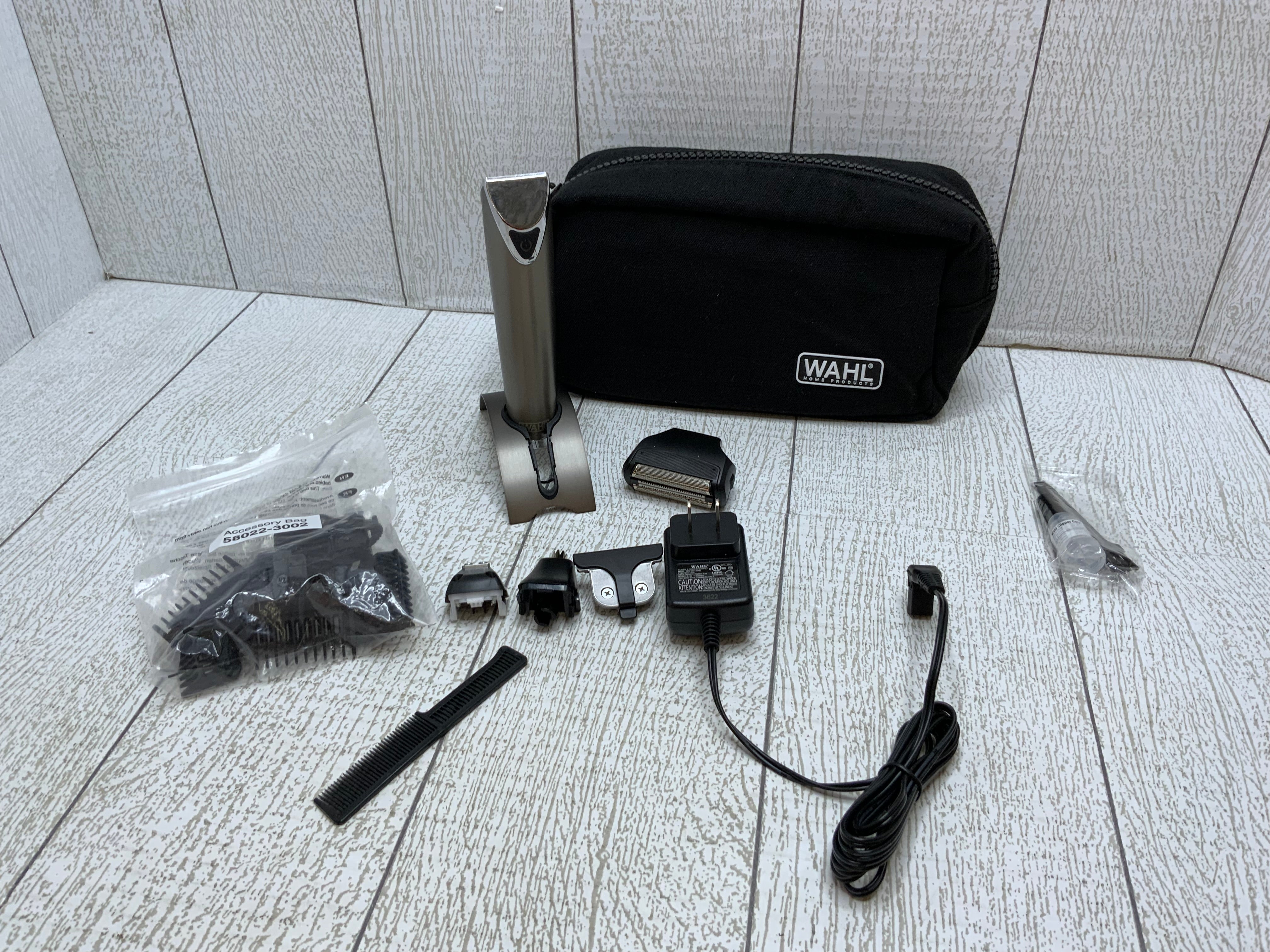 WAHL Stainless Steel Lithium Ion 2.0+ Slate Beard Trimmer for Men (09864) (8026127991022)