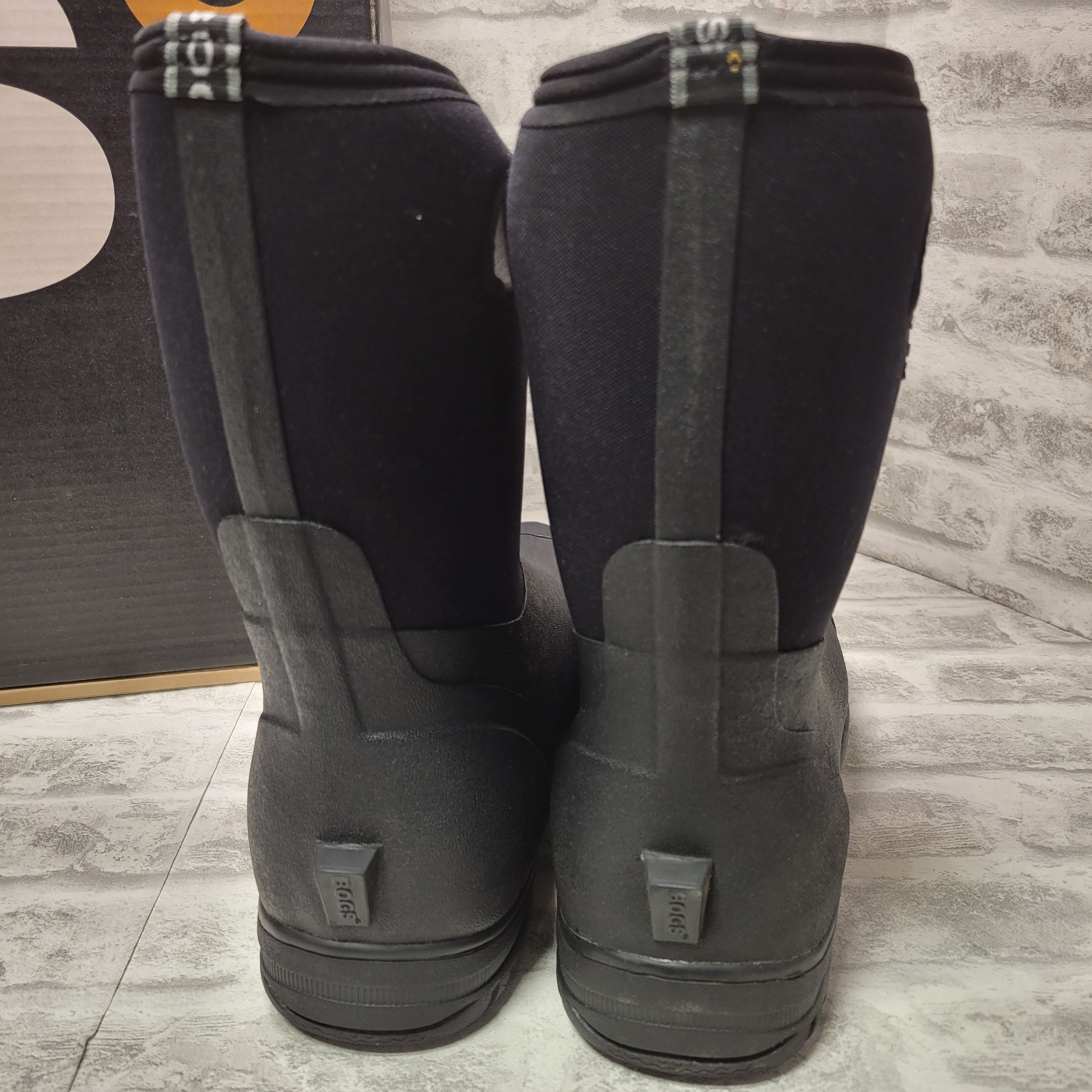 Bogs Men's Ultra Mid Insulated Waterproof Work Rain Boot, Black, 15 D(M) US (7776210747630)