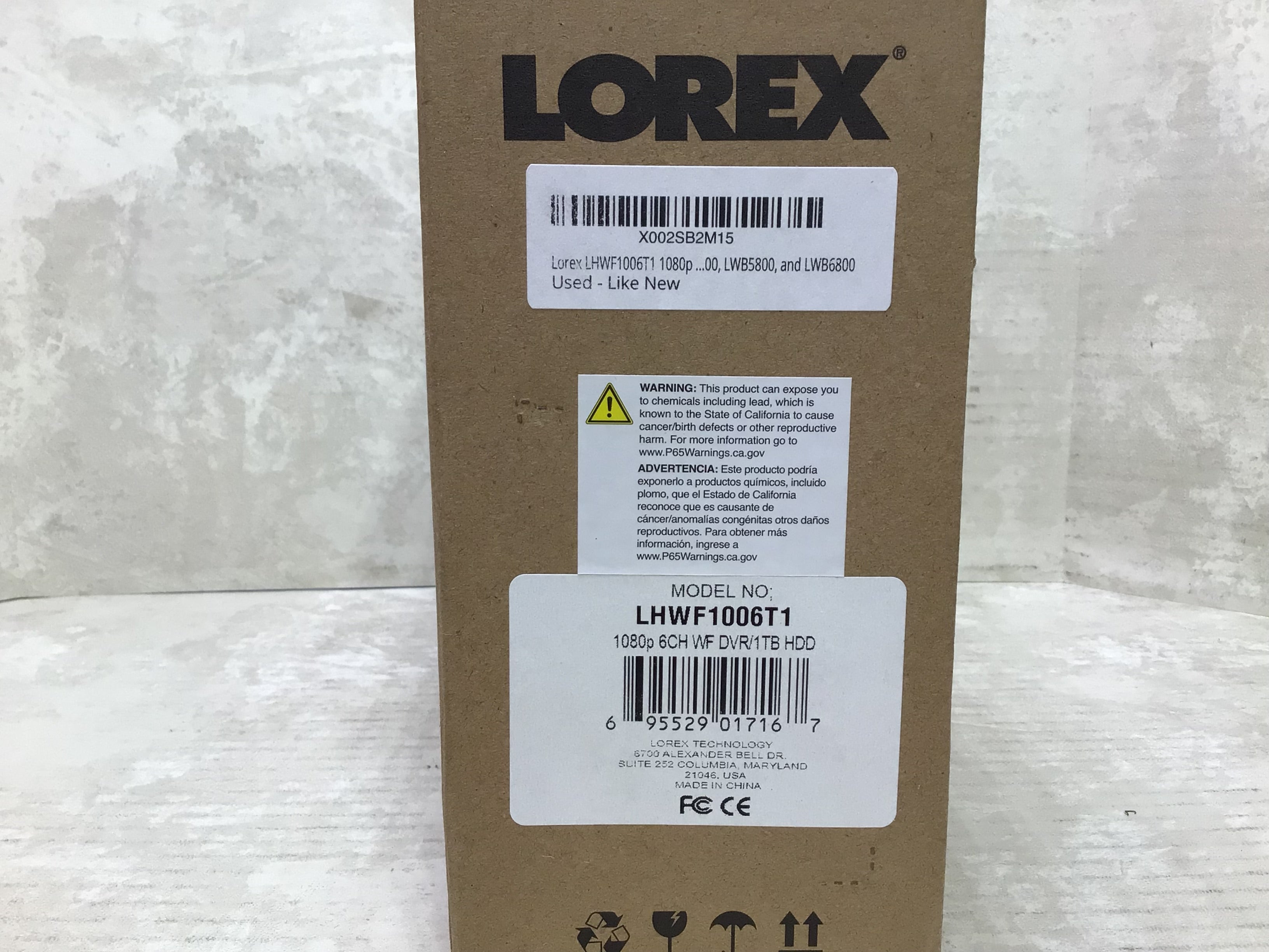 Lorex LHWF1006T1 Series 1080p HD Wireless Recording System, 6 channel, 1 TB HDD (7694402846958)