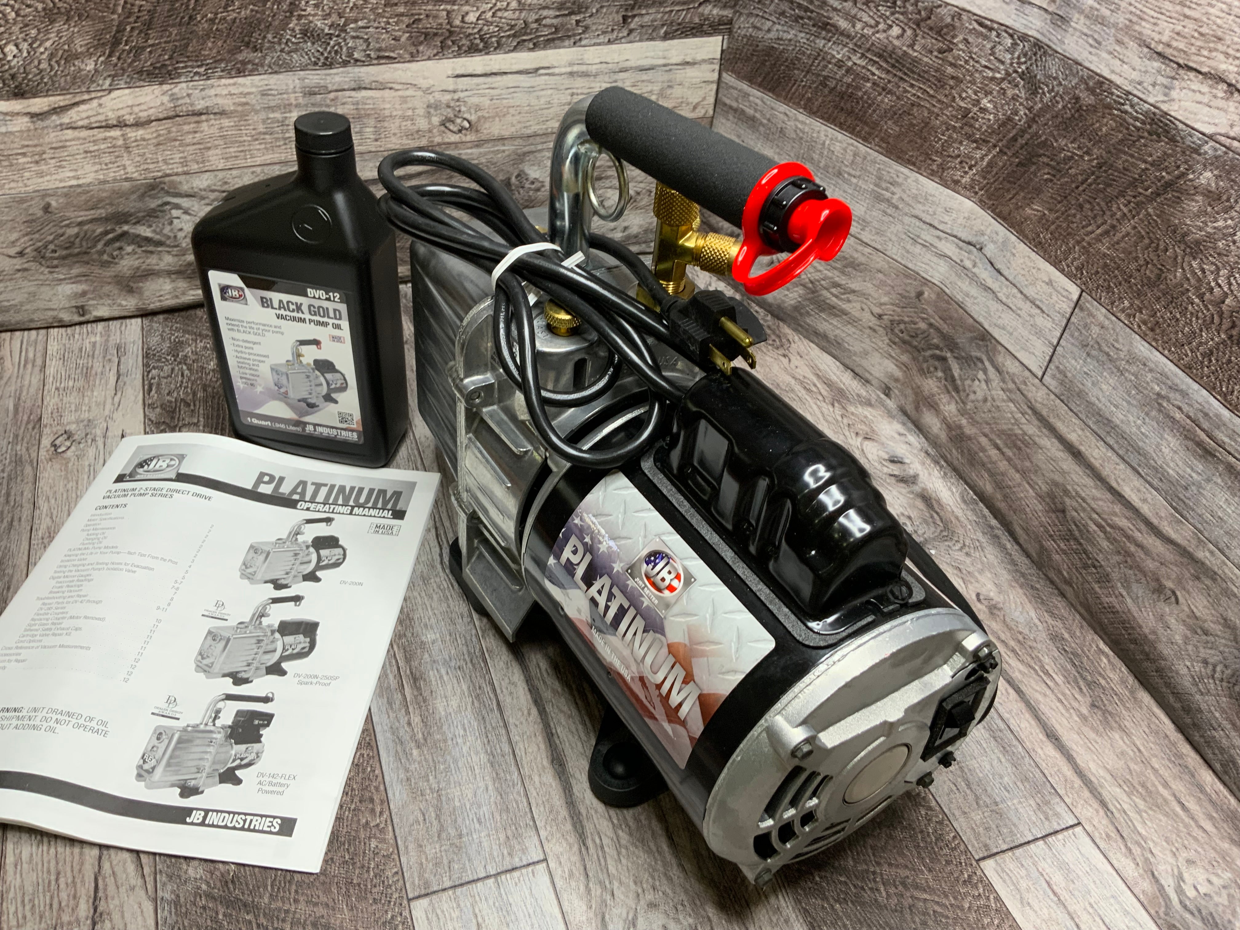 JB Industries DV200N 7 CFM 2 Stage Platinum Vacuum Pump