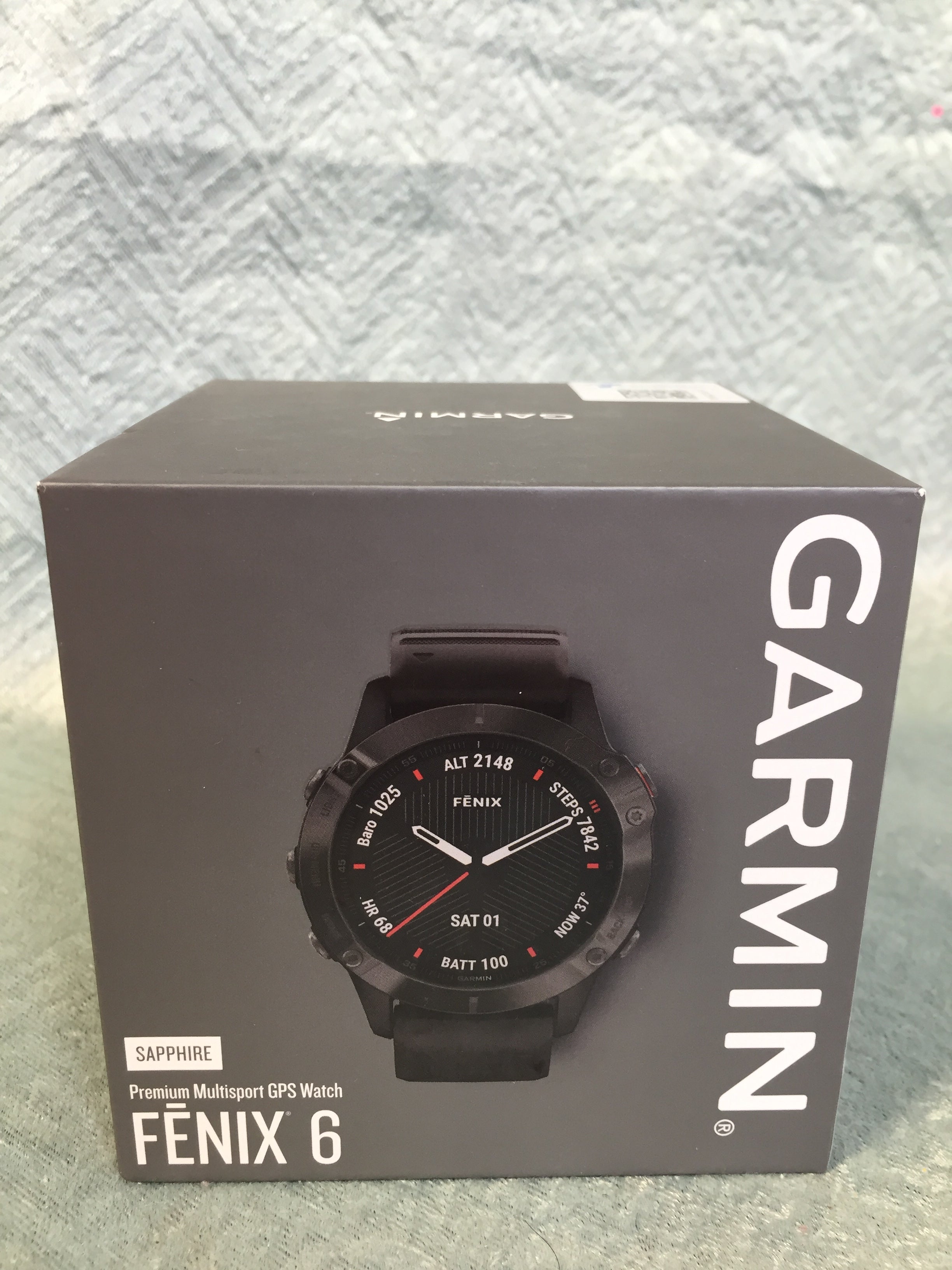 Garmin Fenix 6 Sapphire - Premium Multisport GPS Watch - Carbon Gray/Black Band (7618414346478)