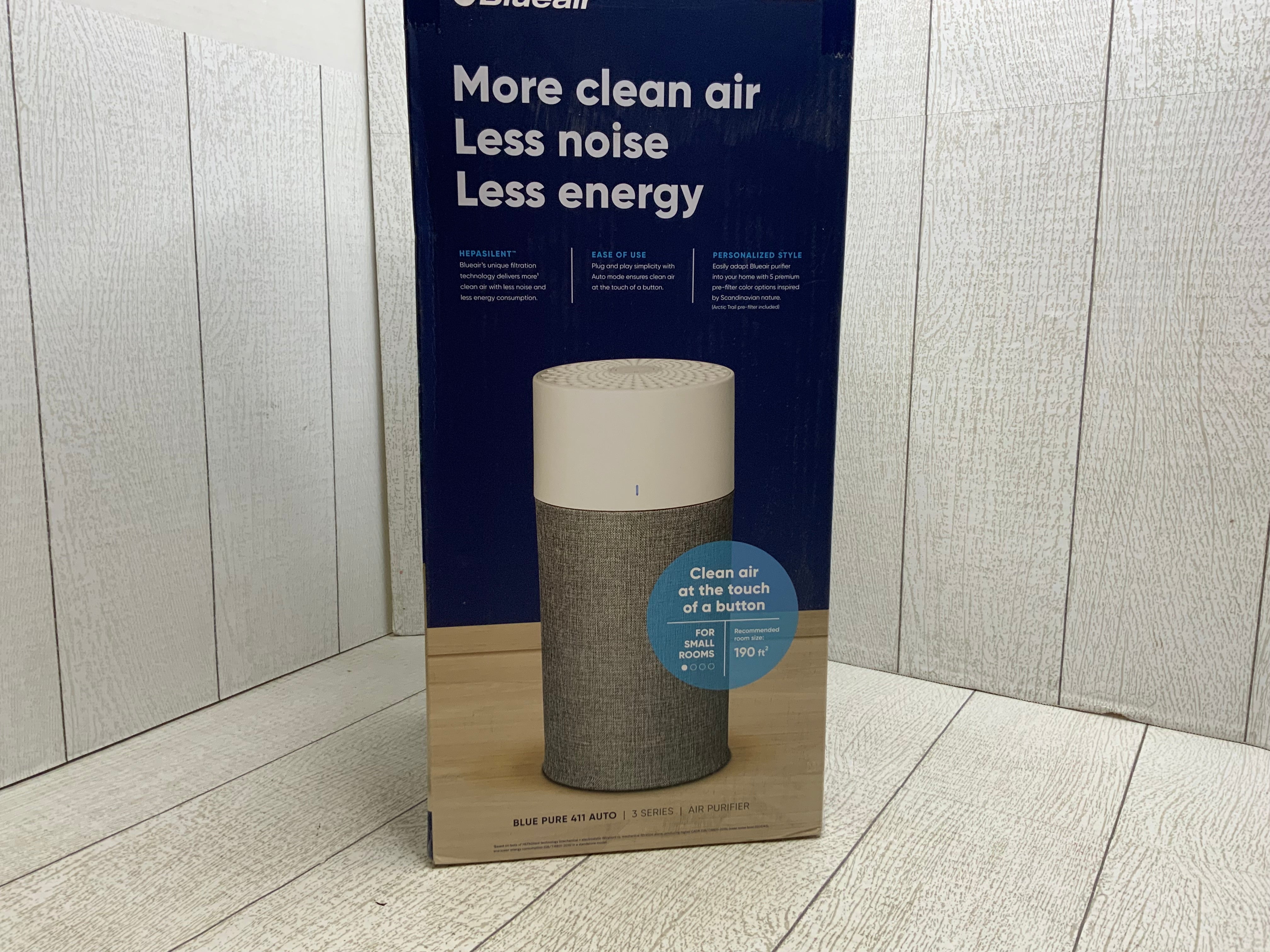 BLUEAIR Bedroom Air Purifier, Small Room Washable Pre Filter, Blue 411 Auto (8064479822062)
