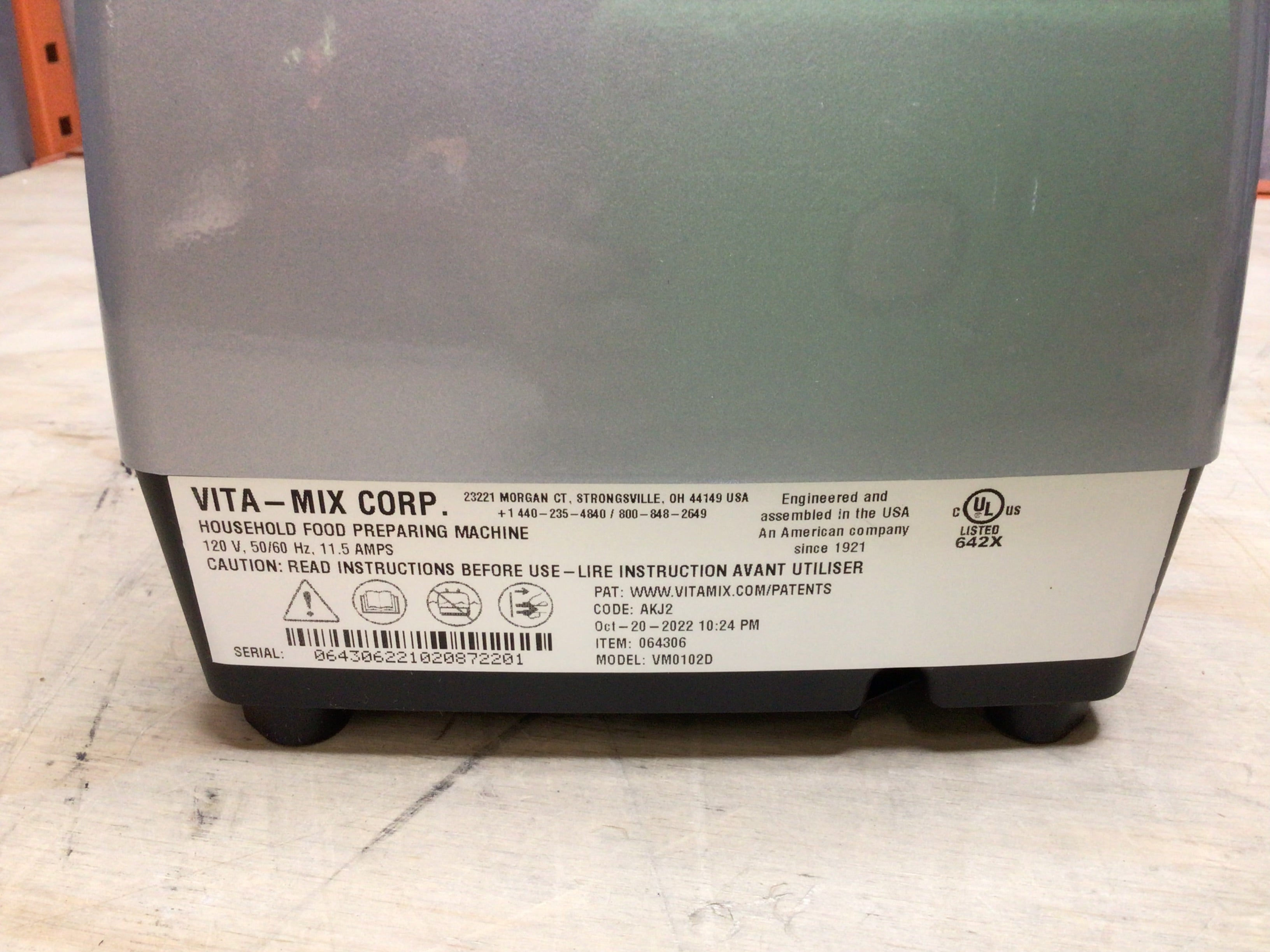 Vitamix C-Series 6500 VM0102D 064306 High-Performance Blender *OPEN BOX* (8131064103150)