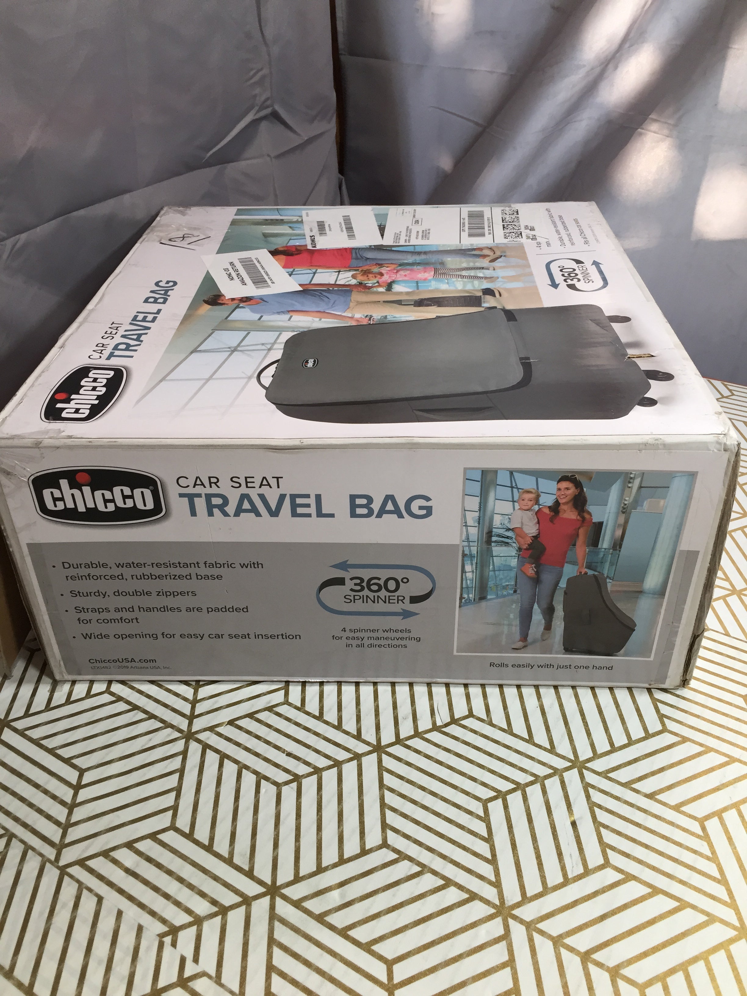 Chicco Car Seat Travel Bag - Anthracite | Grey | FREE SHIPPING (8075819385070)