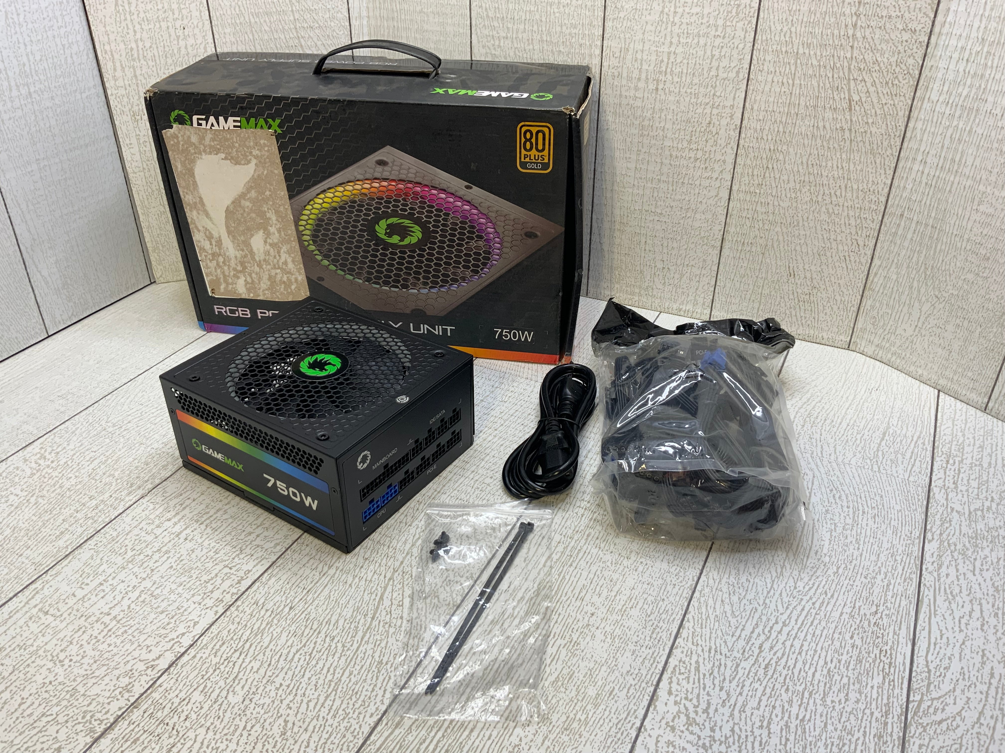 ESGAMING Power Supply 750W, 80+ Gold Certified, Fully Modular RGB Powe