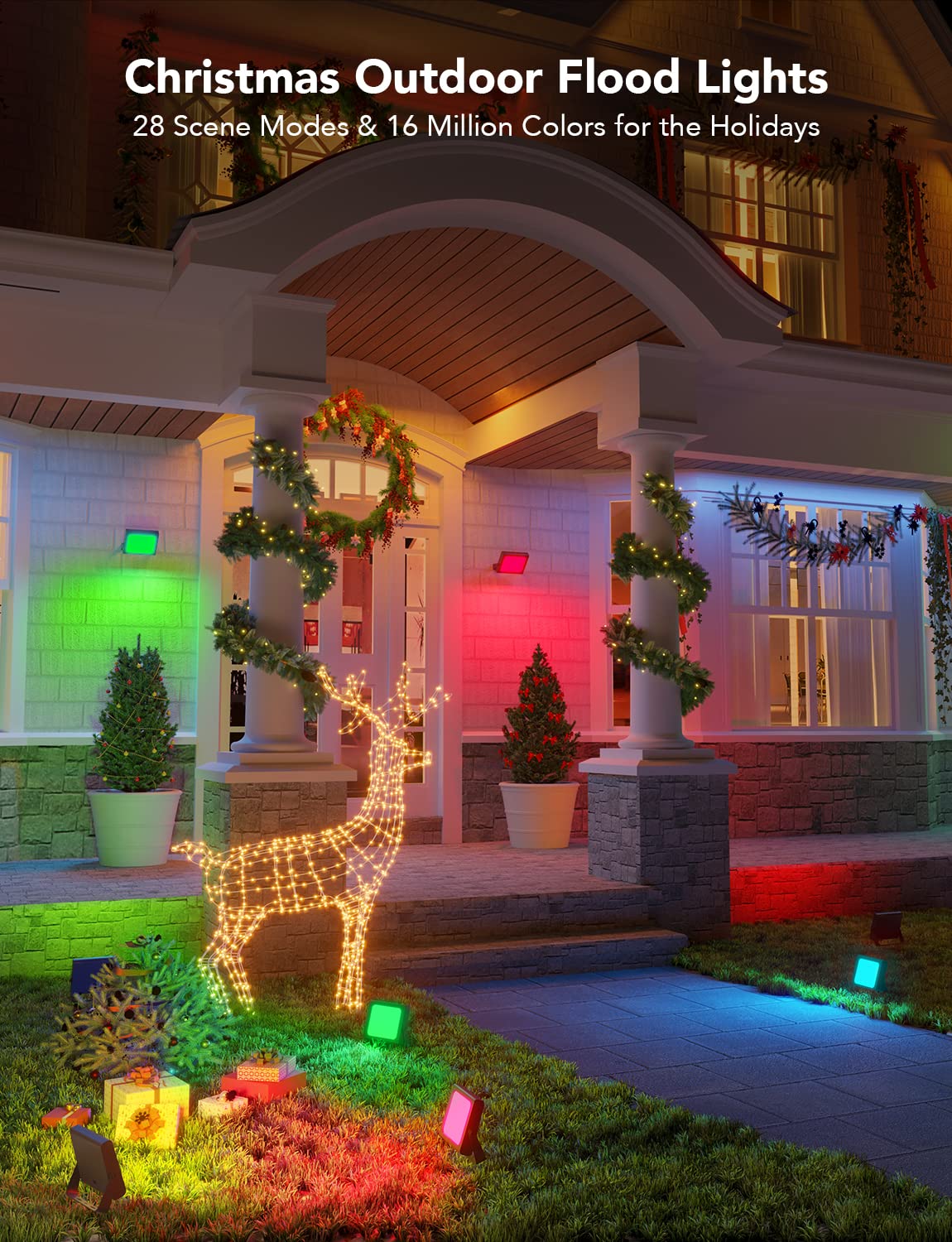 Govee Outdoor Lights, Flood Lights Uplight 2 in 1, LED Landscape Lighting (8202165223662)