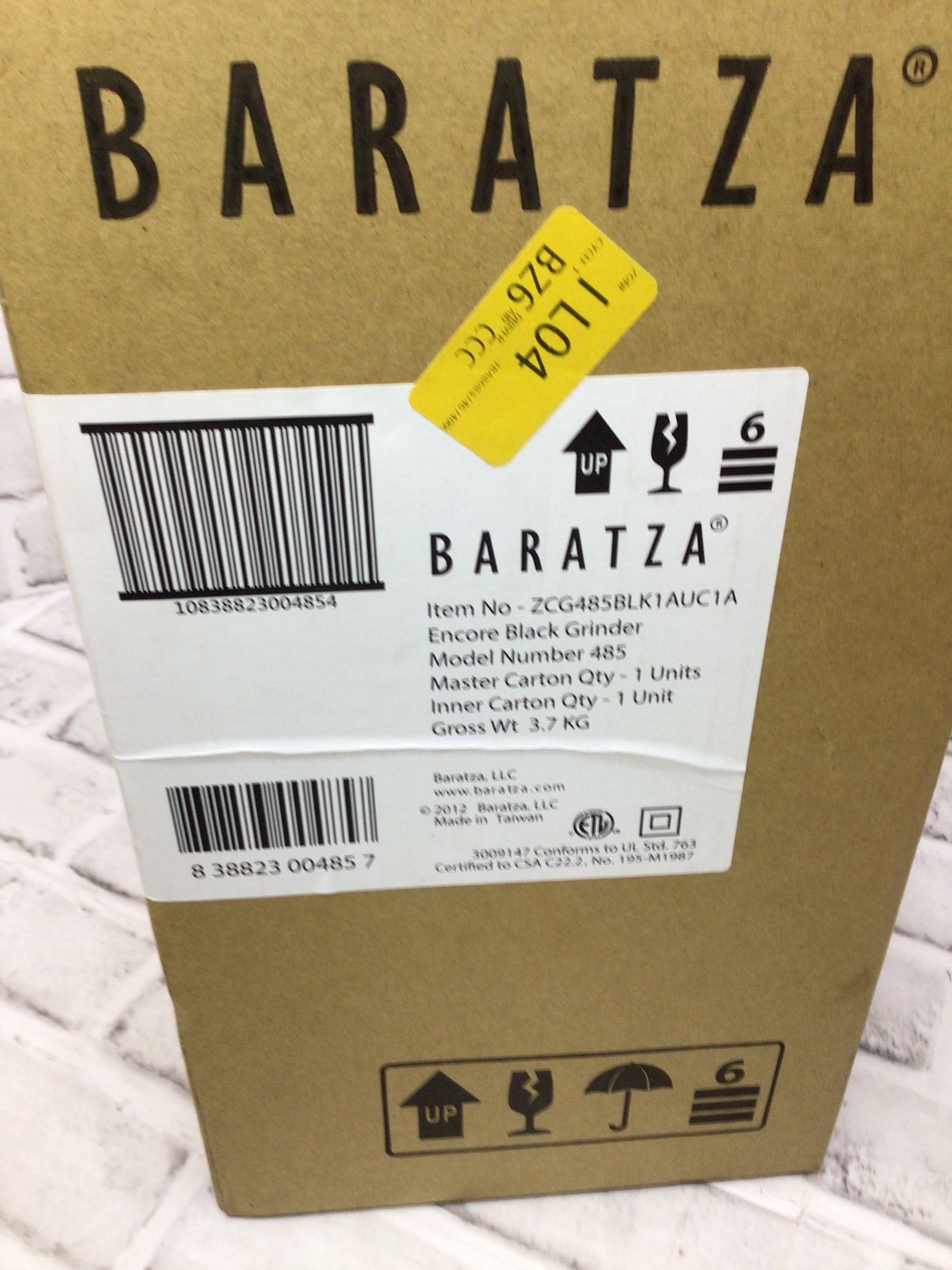 Baratza Encore Conical Burr Coffee Grinder Black Model 485 *OPEN BOX