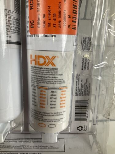 HDX FMW-2 Premium Refrigerator Replacement Filter Fits Whirlpool Filter 5 2-Pack (6922799644855)